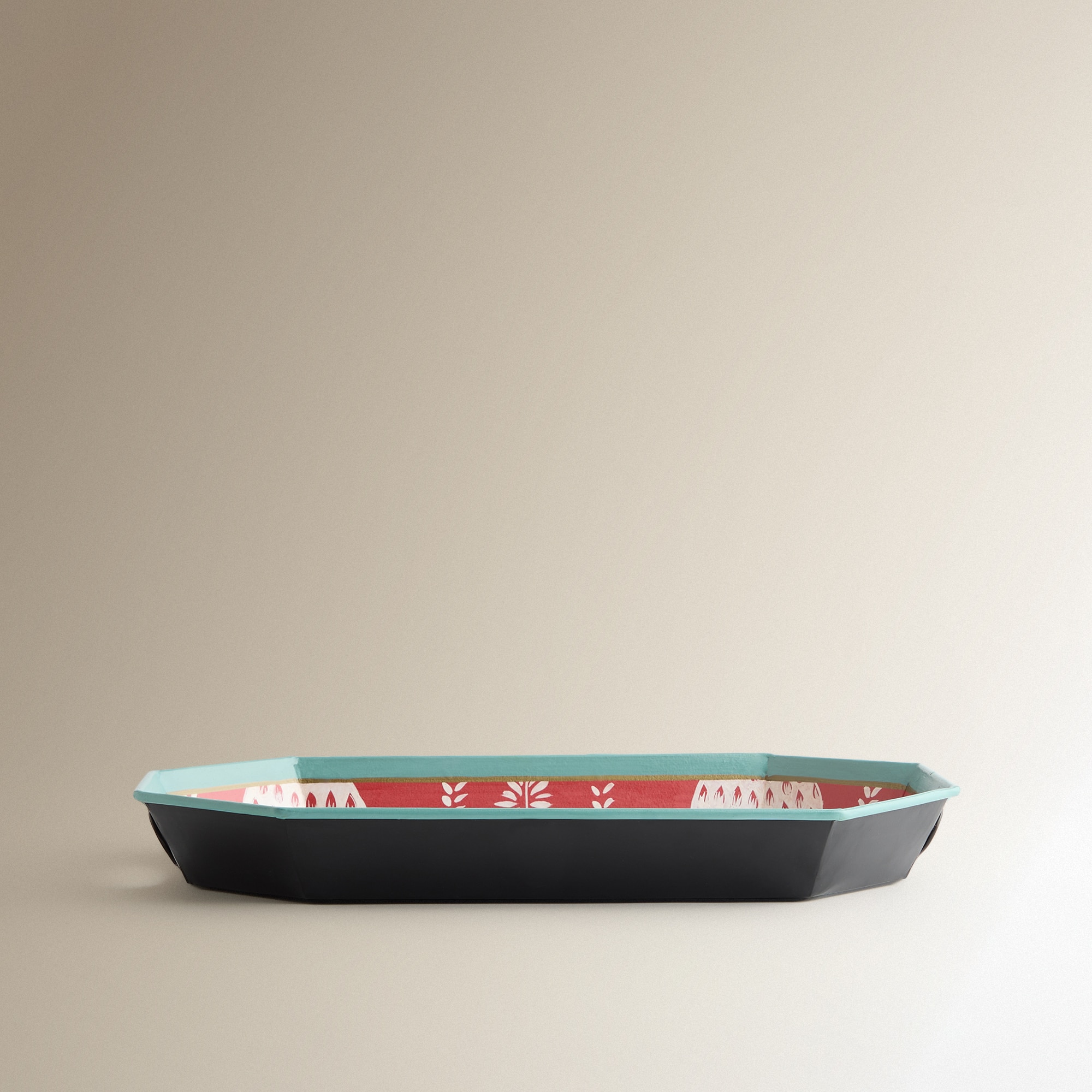 Tabuleiro Decorativo Palmeira Ananás - Vermelho Vermelho-3