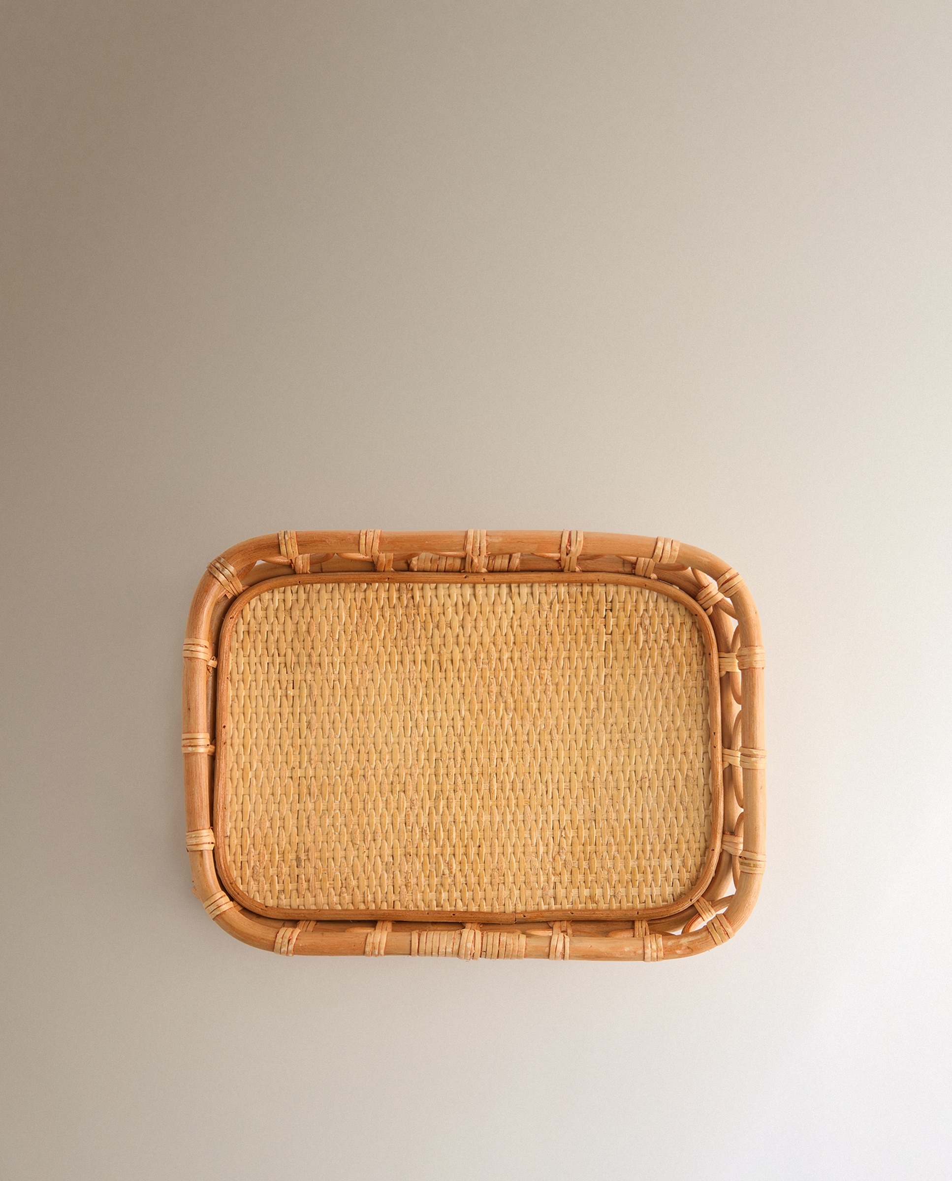 Tabuleiro Decorativo de Rattan Kurv - Cru Natural-2