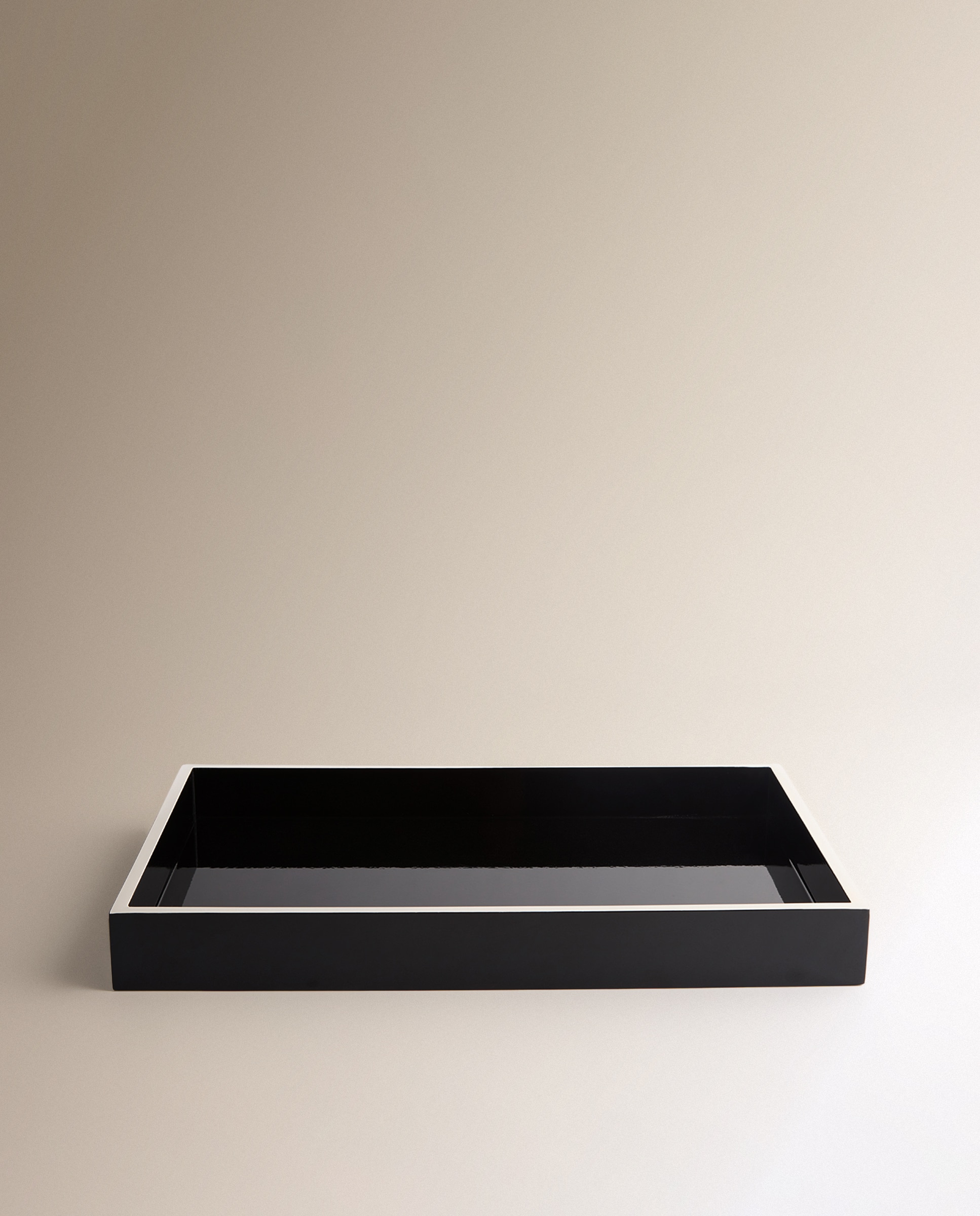 Bandeja decorativa Laca - Negro 30 x 45 cm Negro-3