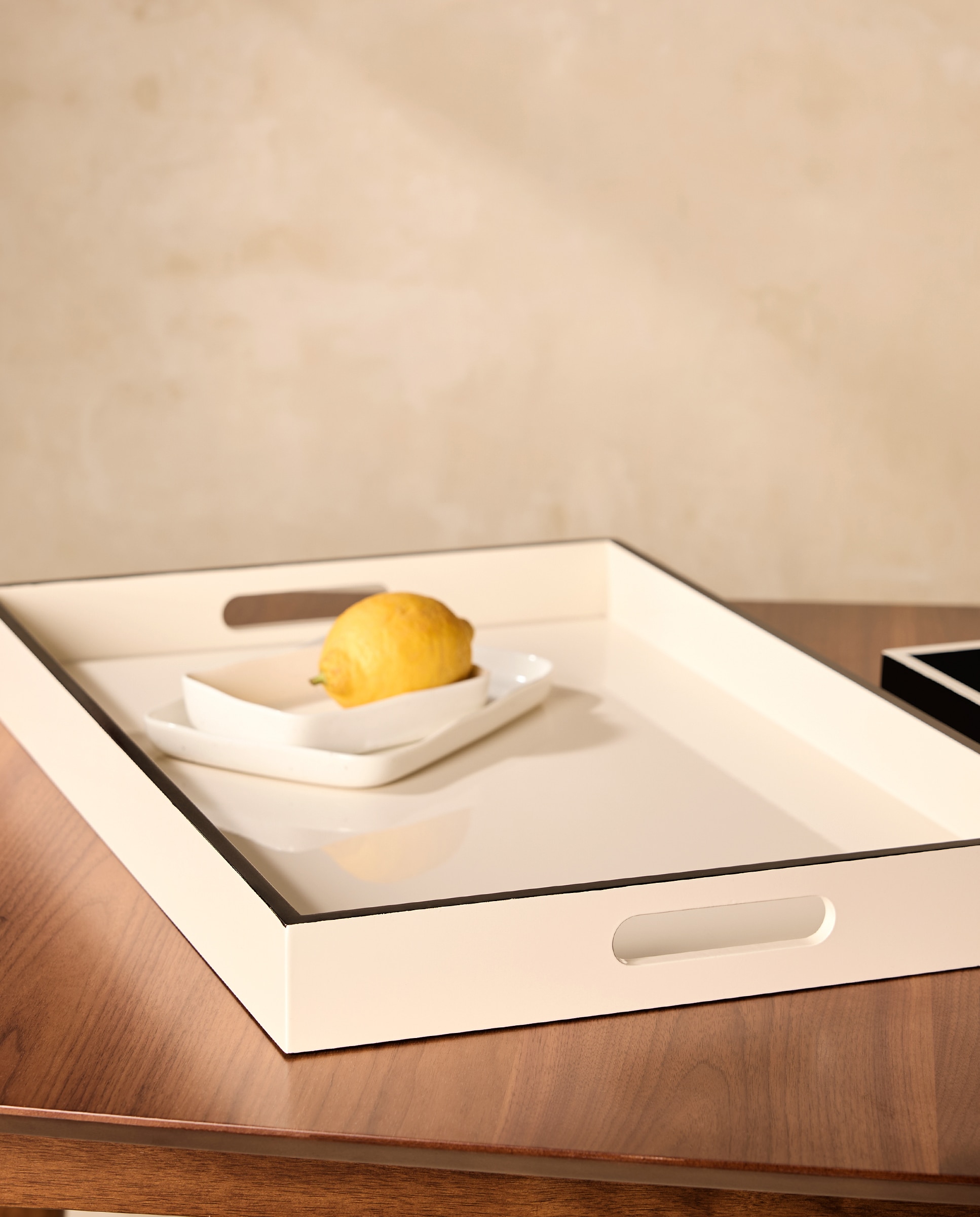 Bandeja decorativa Laca - Blanco 40 x 60 cm Blanco-1