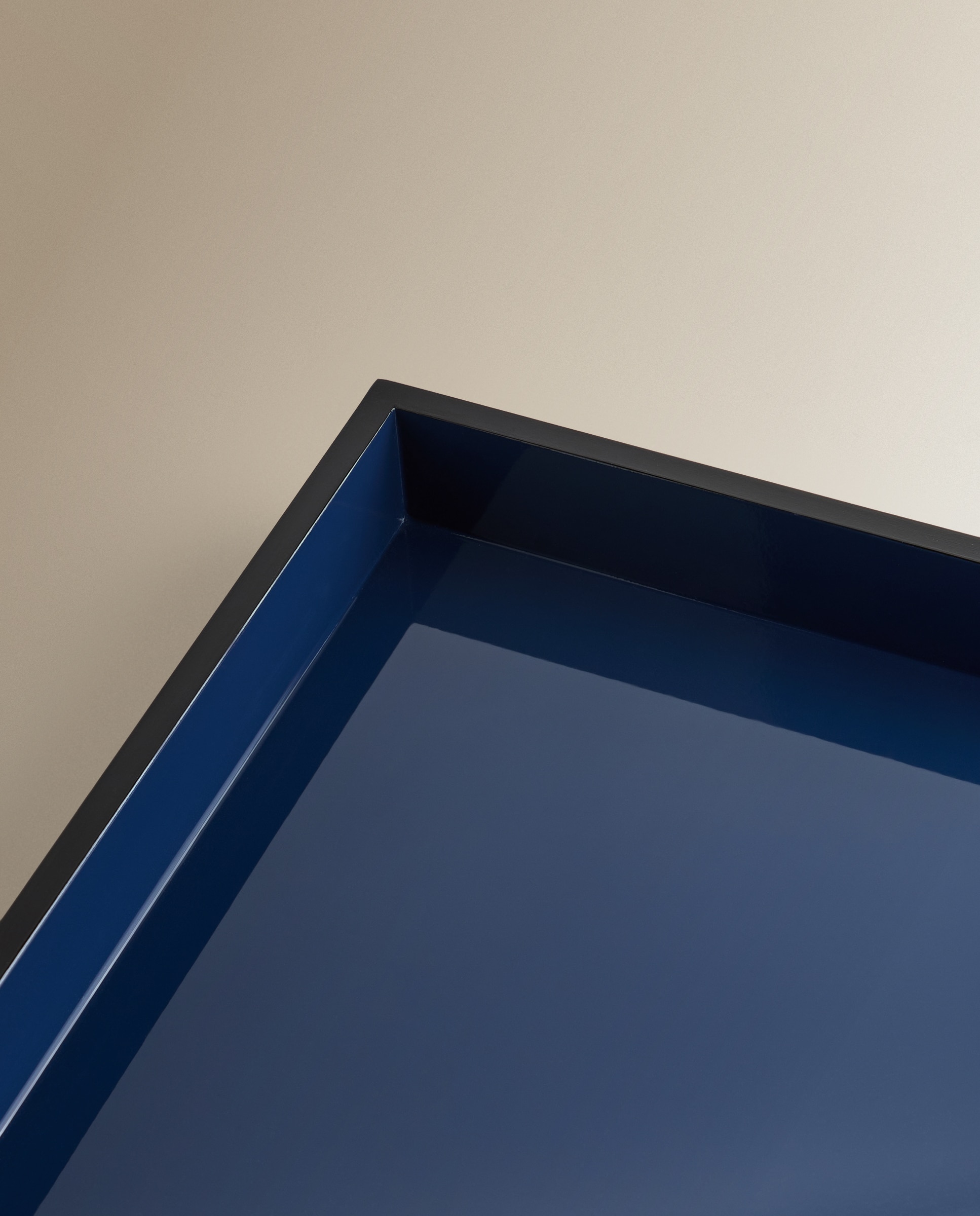 Tabuleiro Decorativo Laca Azul-elétrico-4