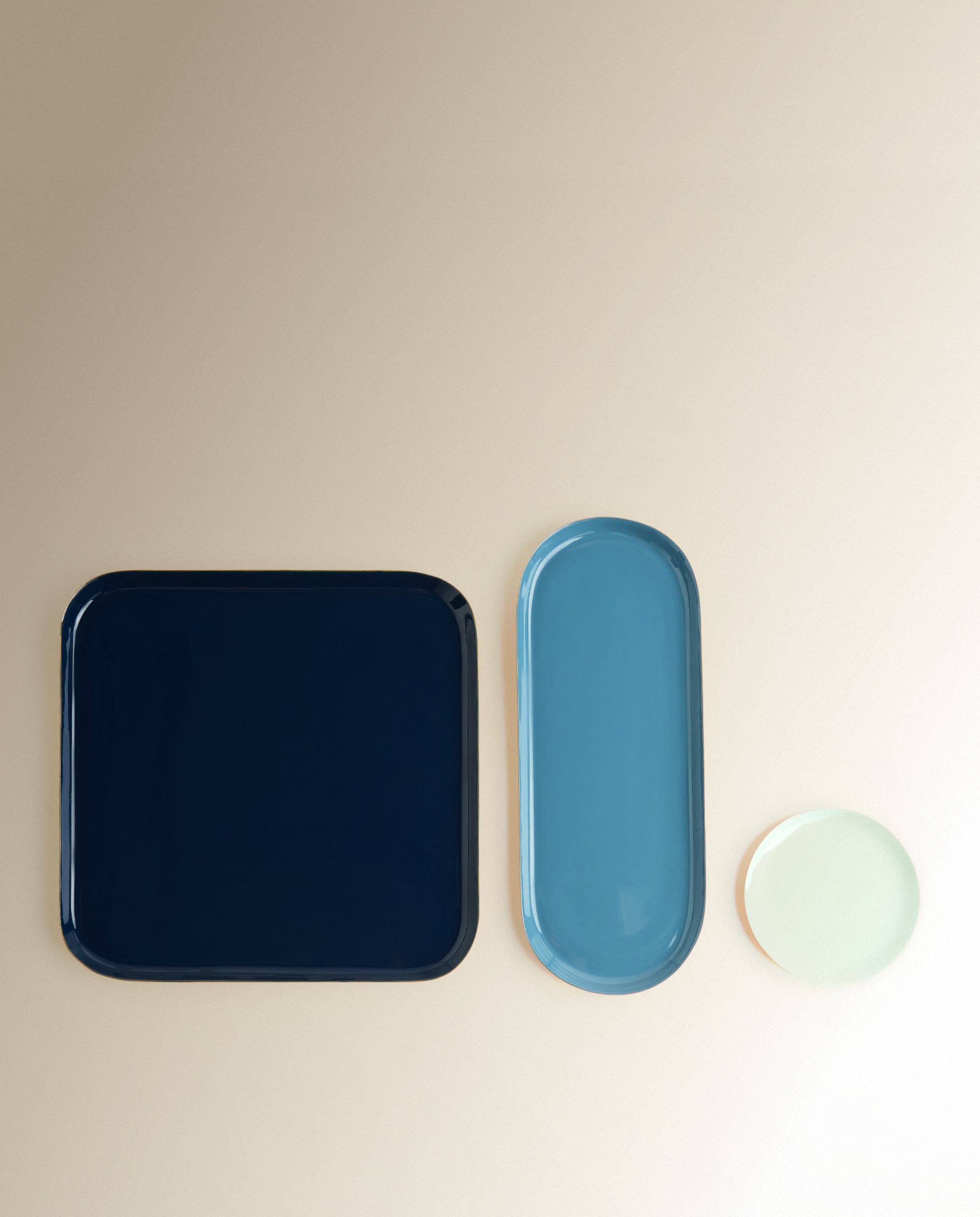 Imagen 2 de Set de bandejas decorativas Providence - Azul Azul