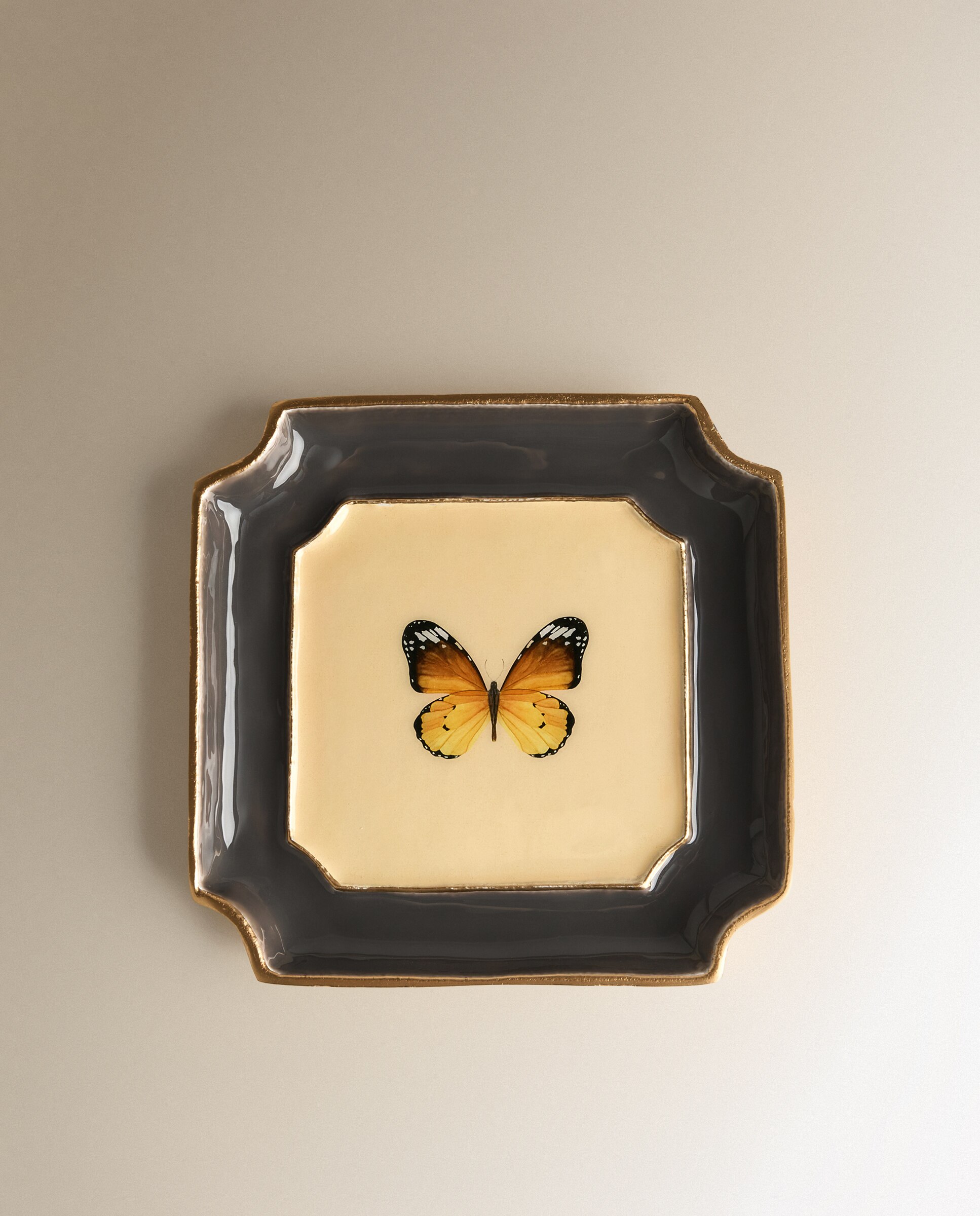 Imagen 2 de Vaciabolsillos cuadrado Mariposa Providence - Gris Gris