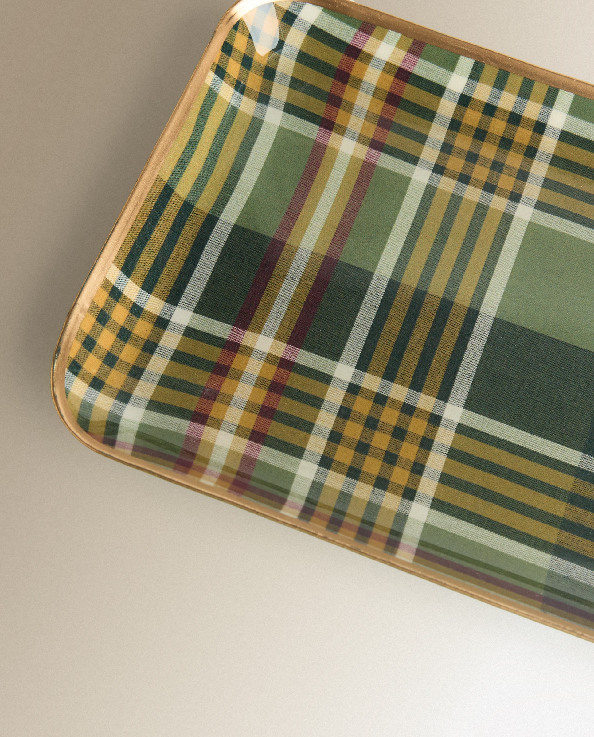 Porta-Objetos Tartan Providence Verde-4