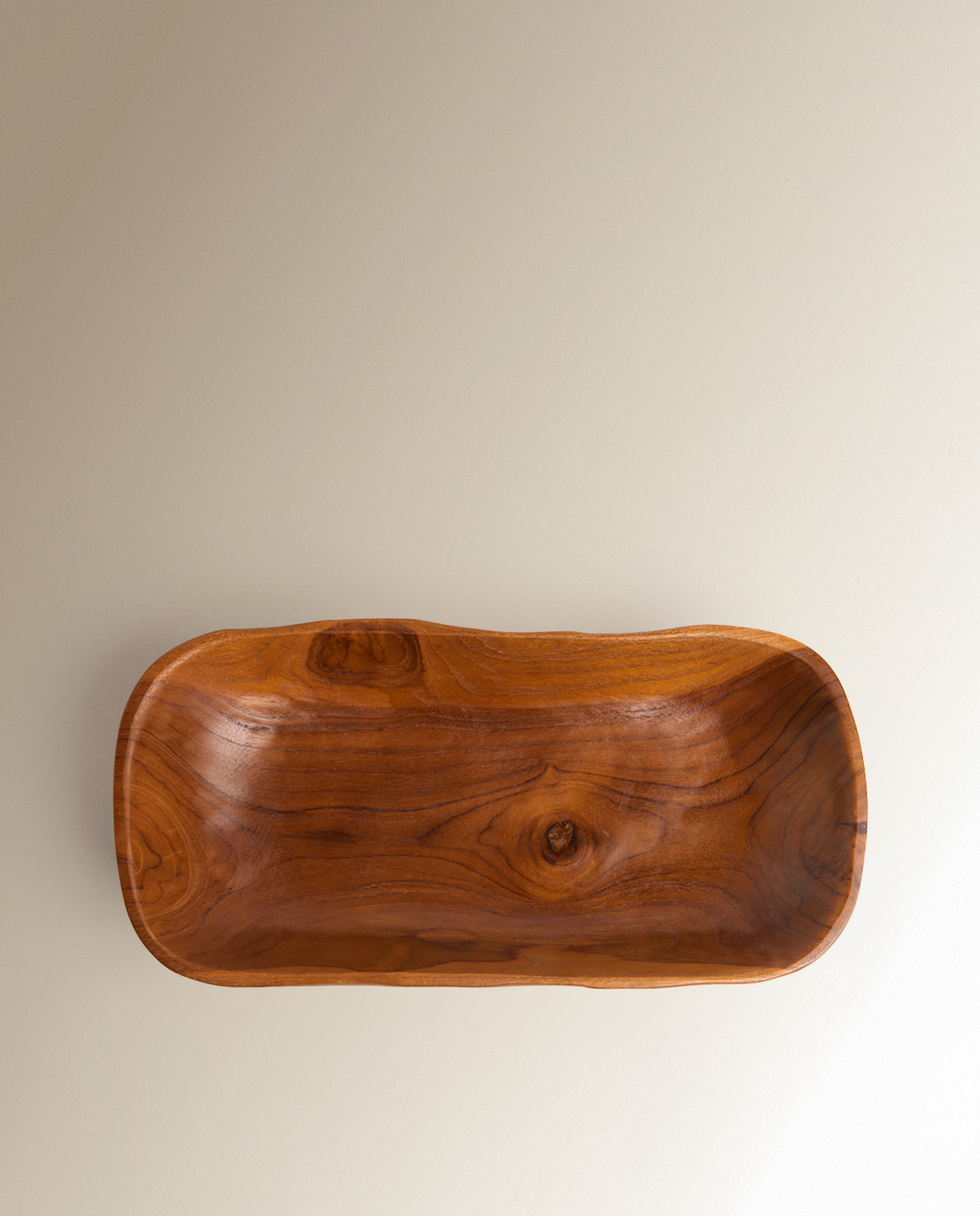 Imagen 4 de Centro de mesa rectangular de madera Fusta - Natural Natural