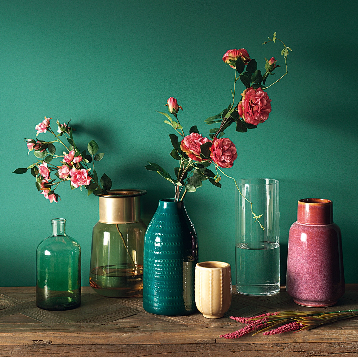 Ramo Artificial de Peónia Rose - 89 cm Branco-2