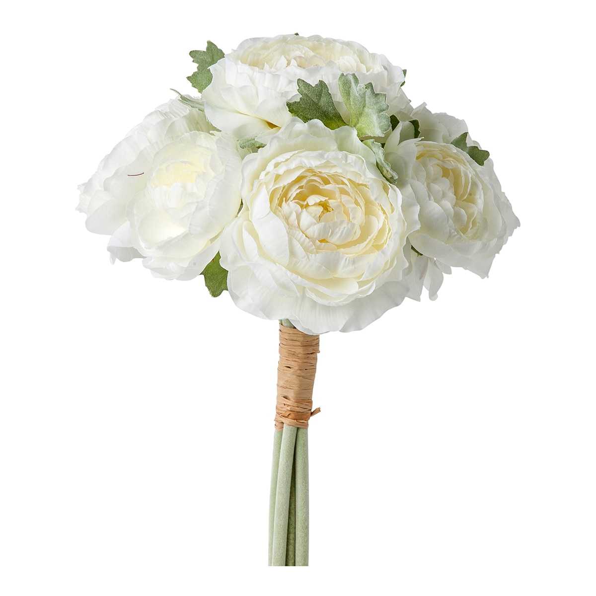 Ramo artificial de peónias Branco-1