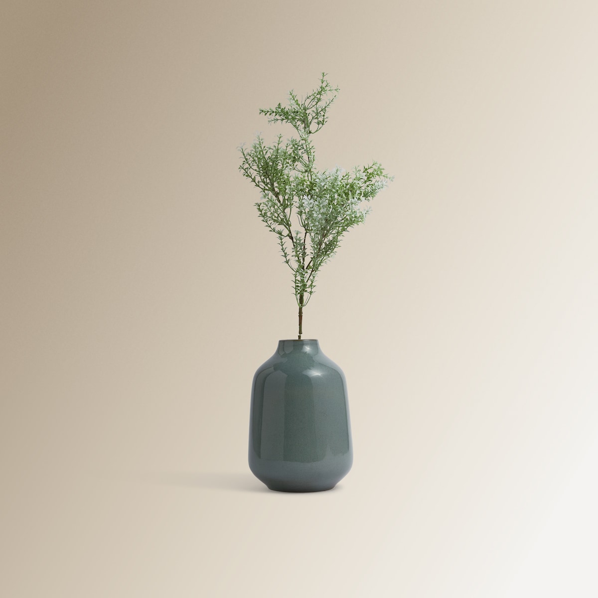 Ramo Artificial Silvestre Branco/Verde-4