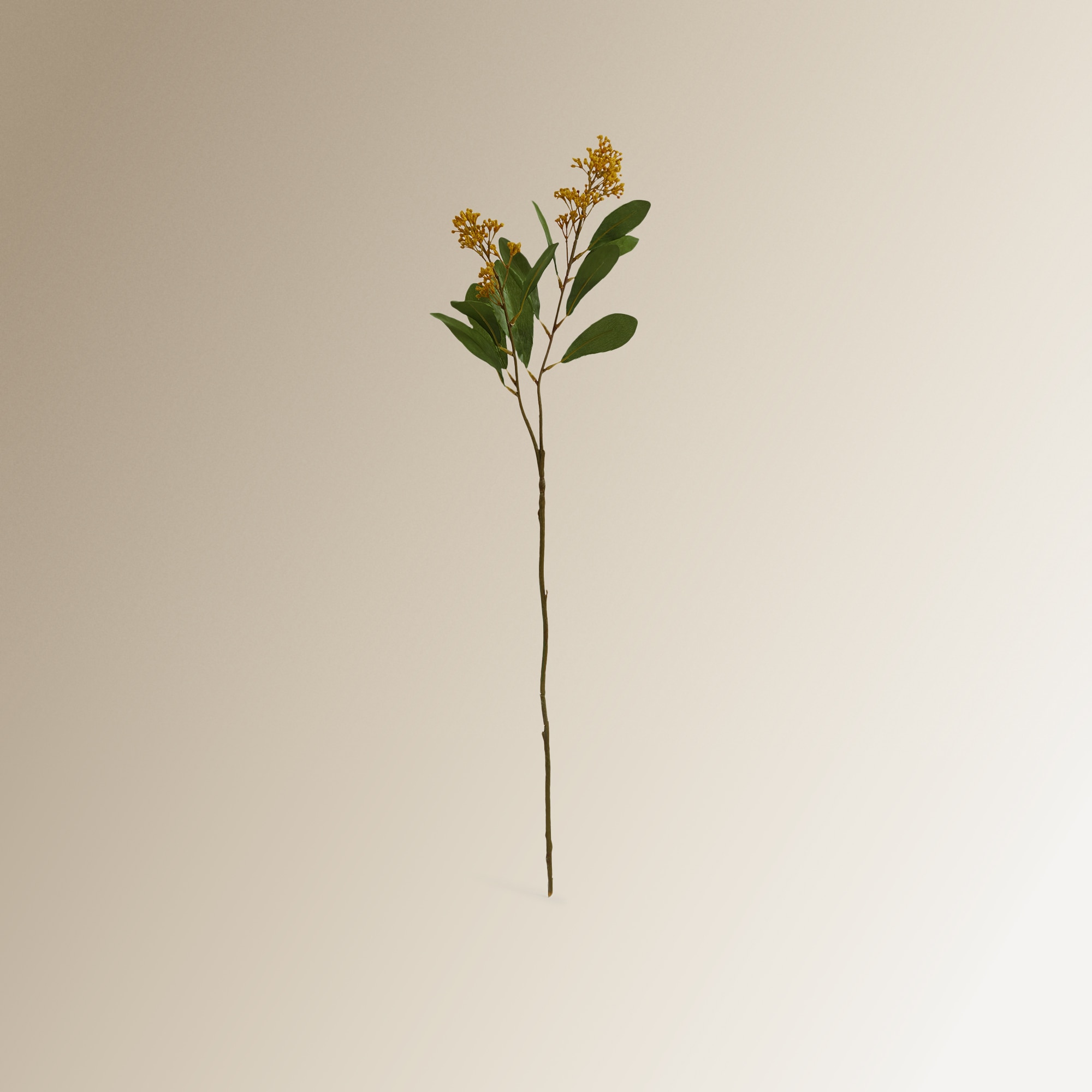 Flor artificial Skimmia Amarelo-1