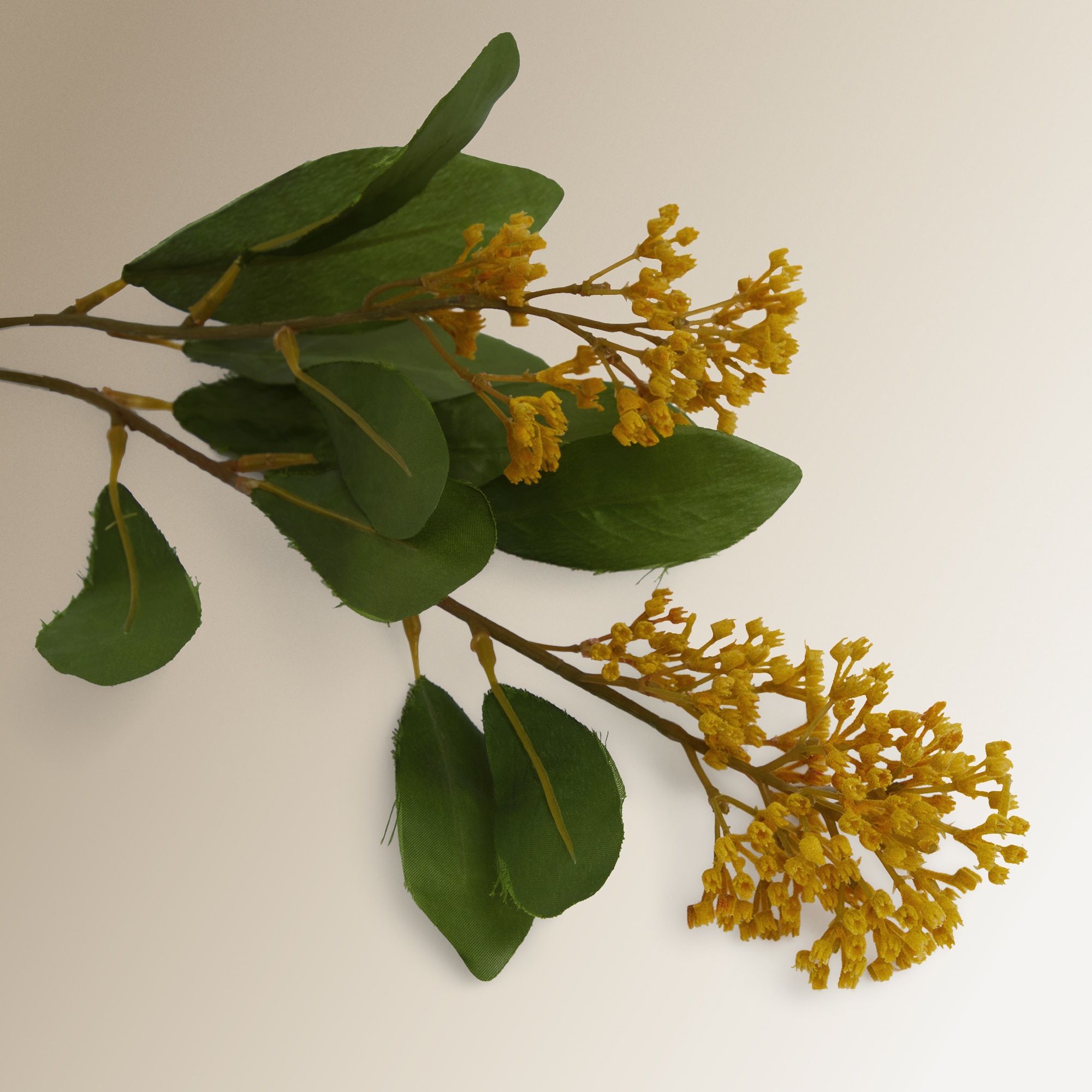 Flor artificial Skimmia Amarelo-2
