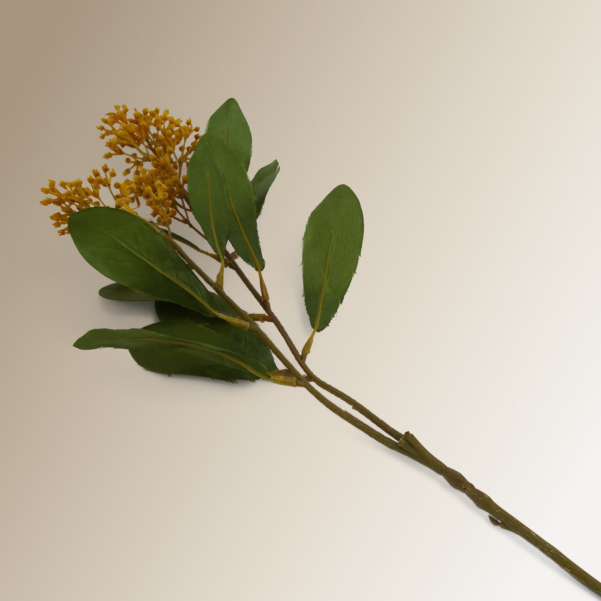 Flor artificial Skimmia Amarelo-3