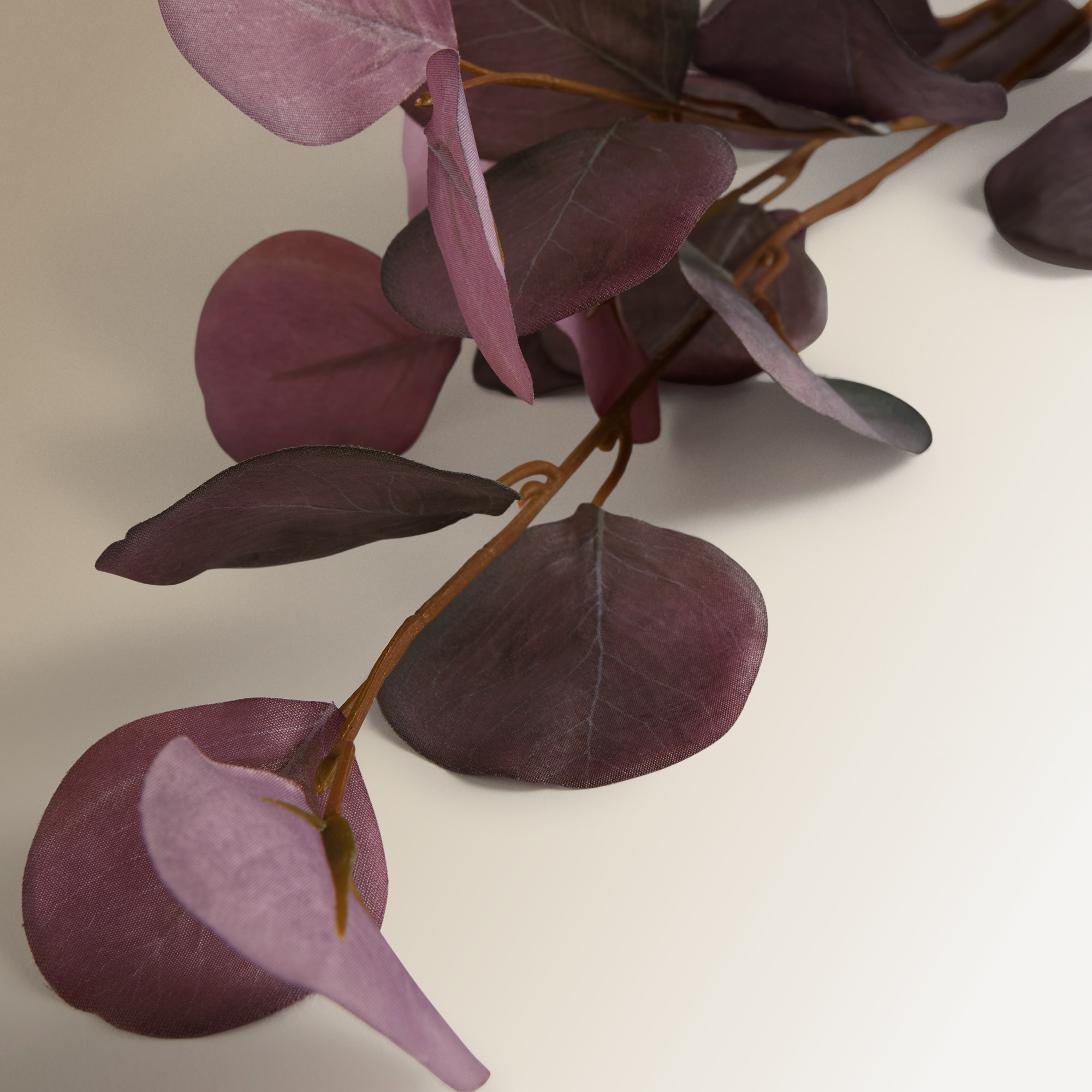 Rama artificial Eucalipto hoja redonda El Corte Inglés - Morado Morado-2