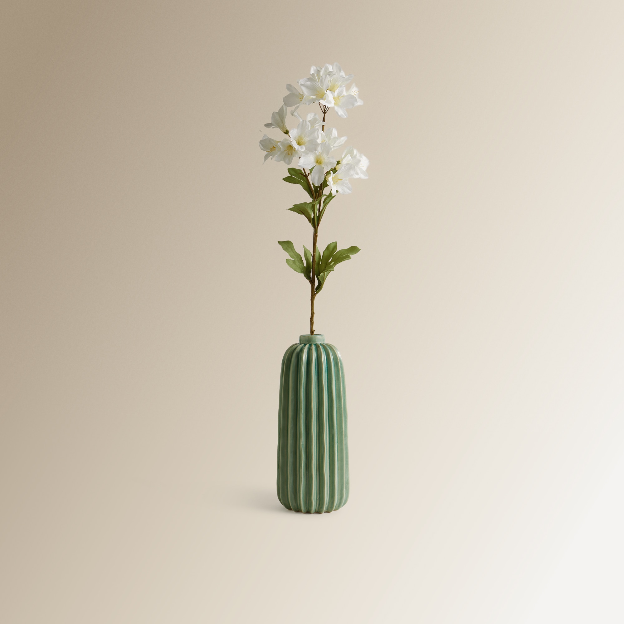 Flor artificial Gloria Branco-4