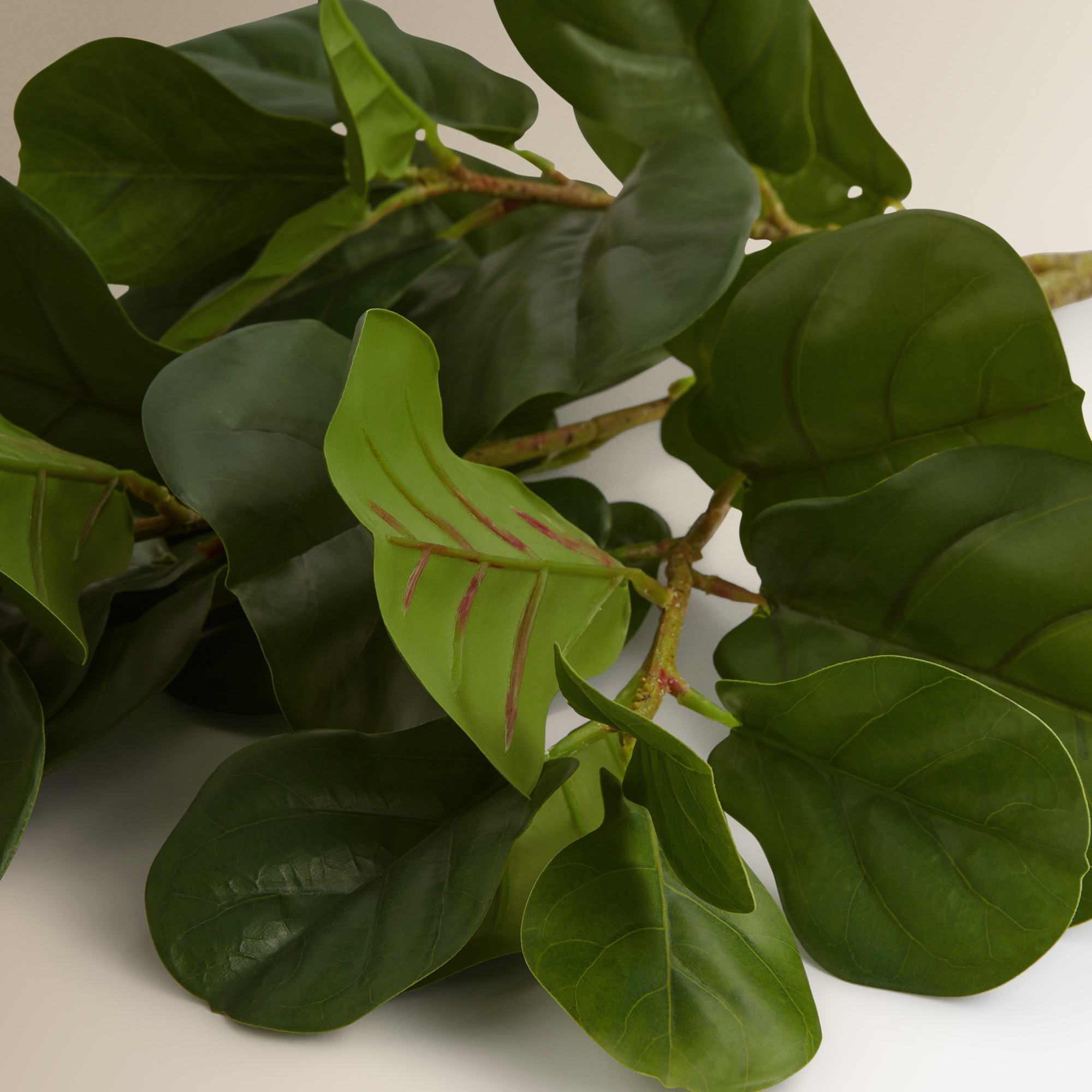 Ramo artificial de ficus Verde-4