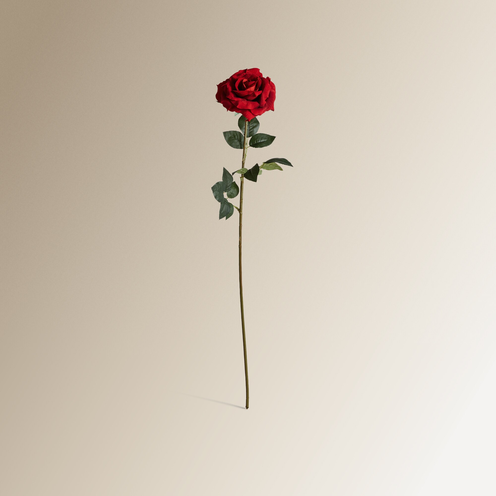 Flor Artificial Rosa Aberta Vermelho-1