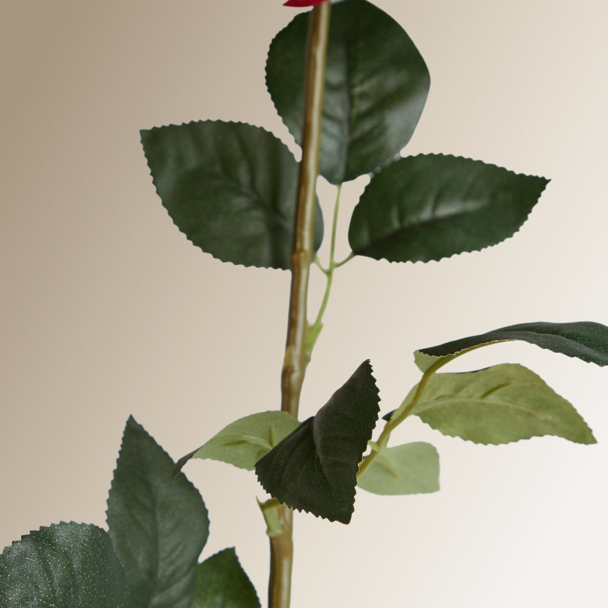 Flor Artificial Rosa Aberta Vermelho-3