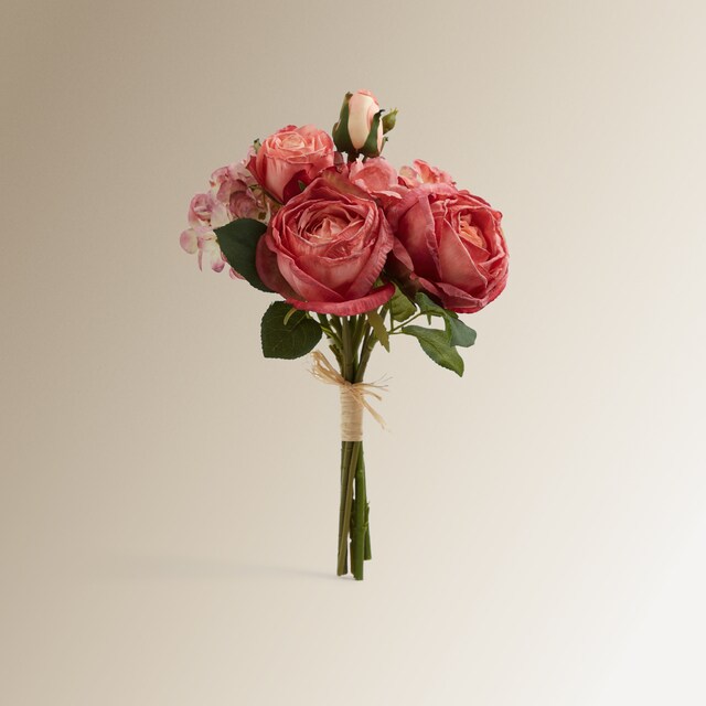 Imagem 0 de Ramo artificial de hortênsias e peónias