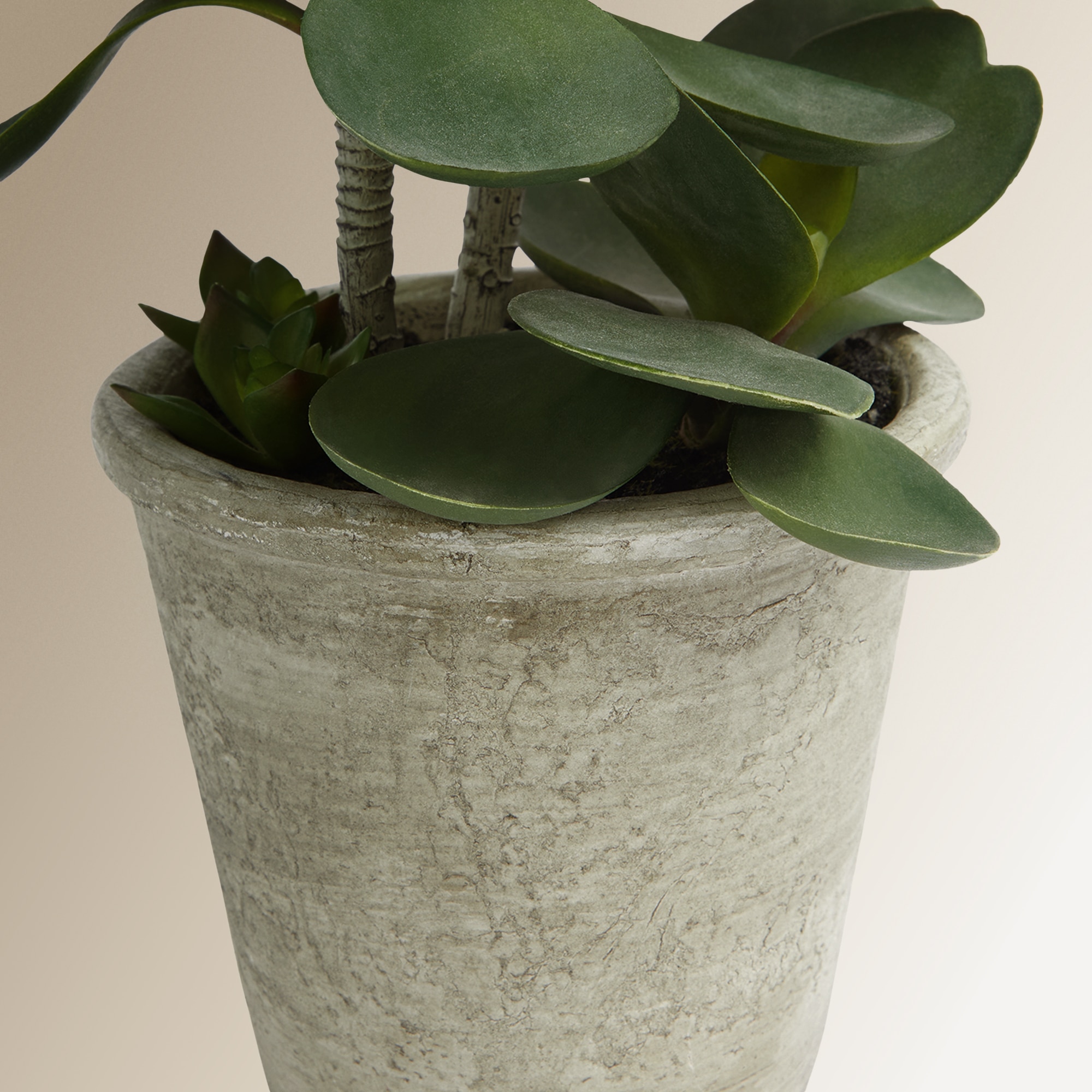 Planta Artificial com Folhas Verdes Verde-3