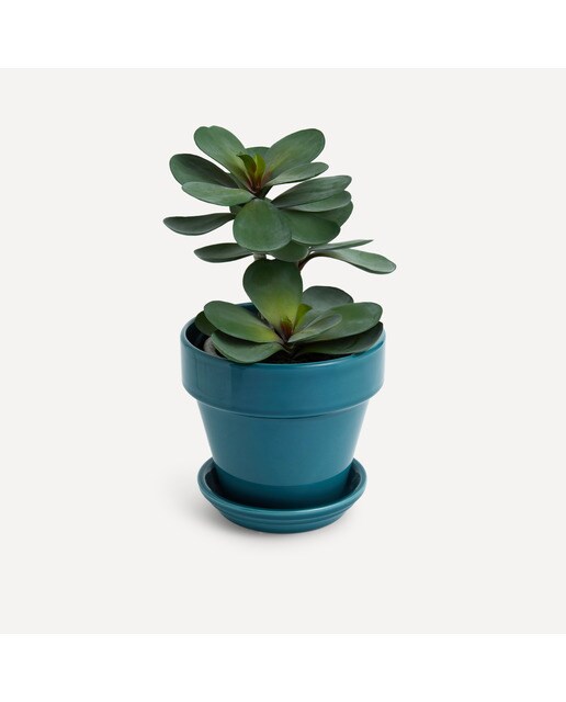 Planta Artificial com Folhas Verdes Verde-4