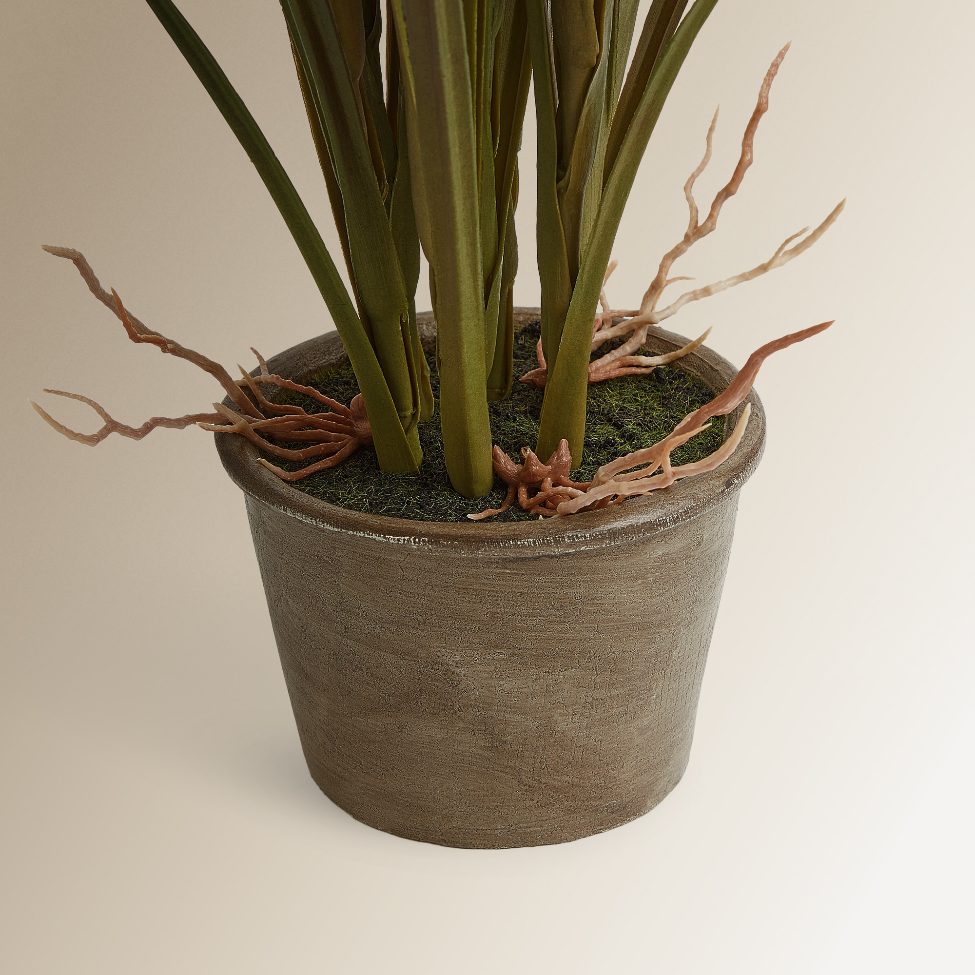 Planta artificial de Miscanthus Verde-3