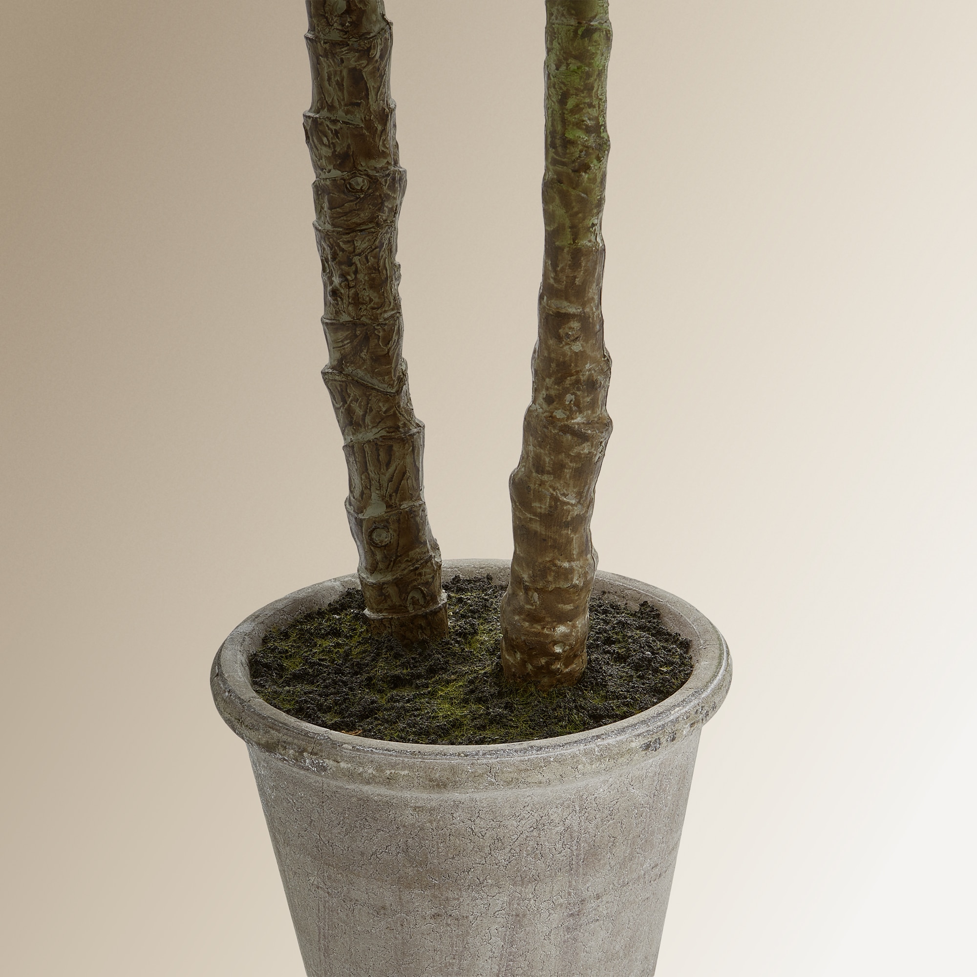 Planta artificial Heneque dupla com tronco Verde-4