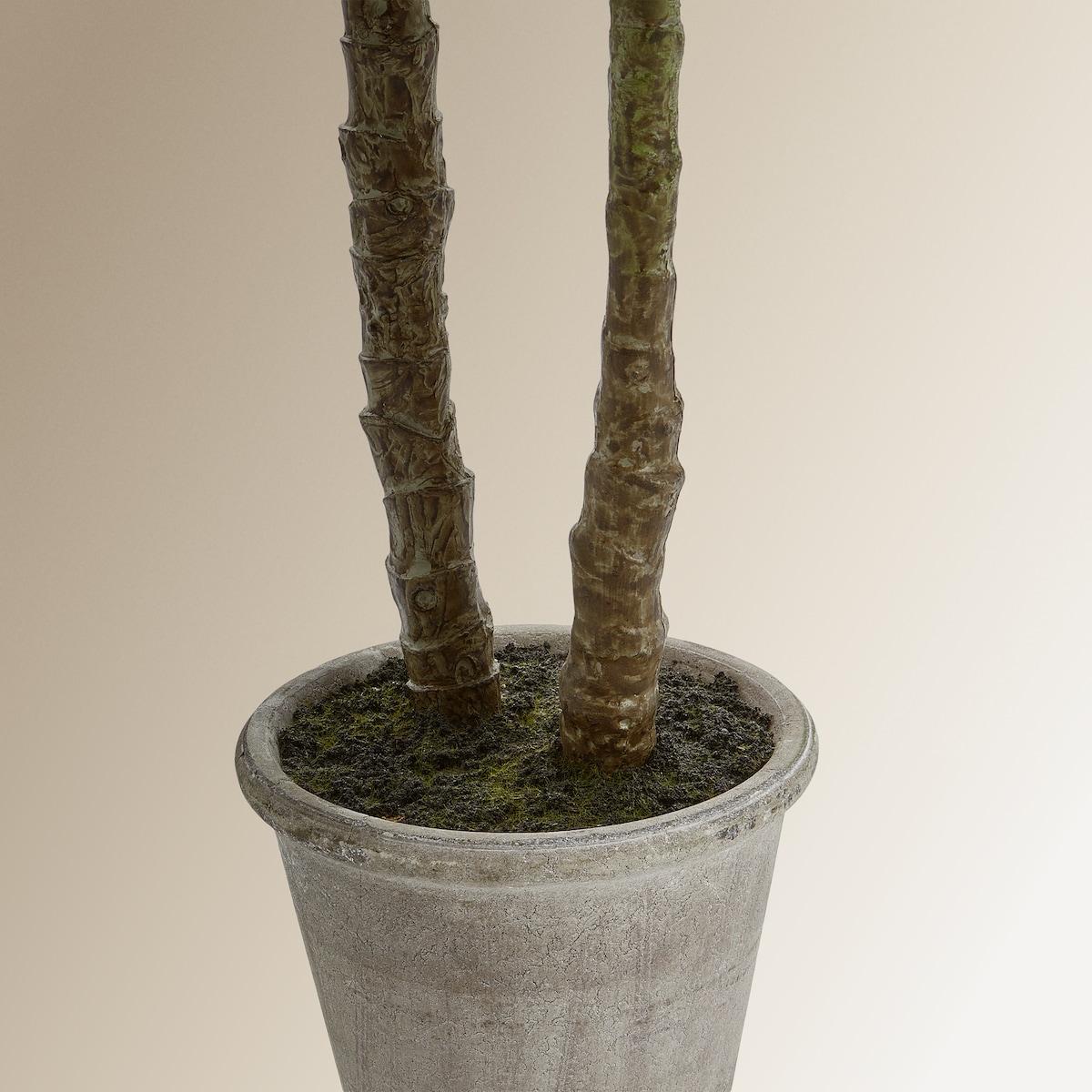 Planta artificial Heneque dupla com tronco Verde-4