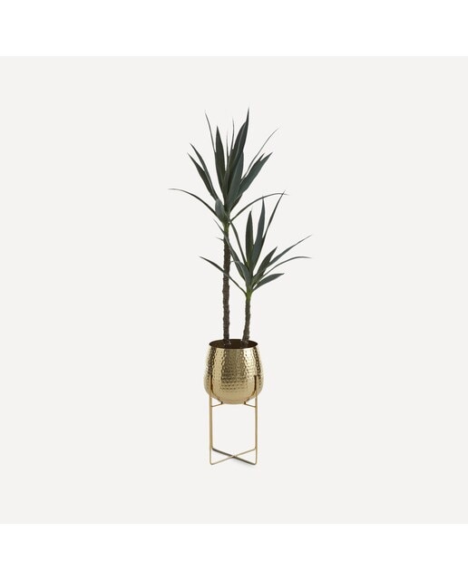 Planta artificial Heneque dupla com tronco Verde-5