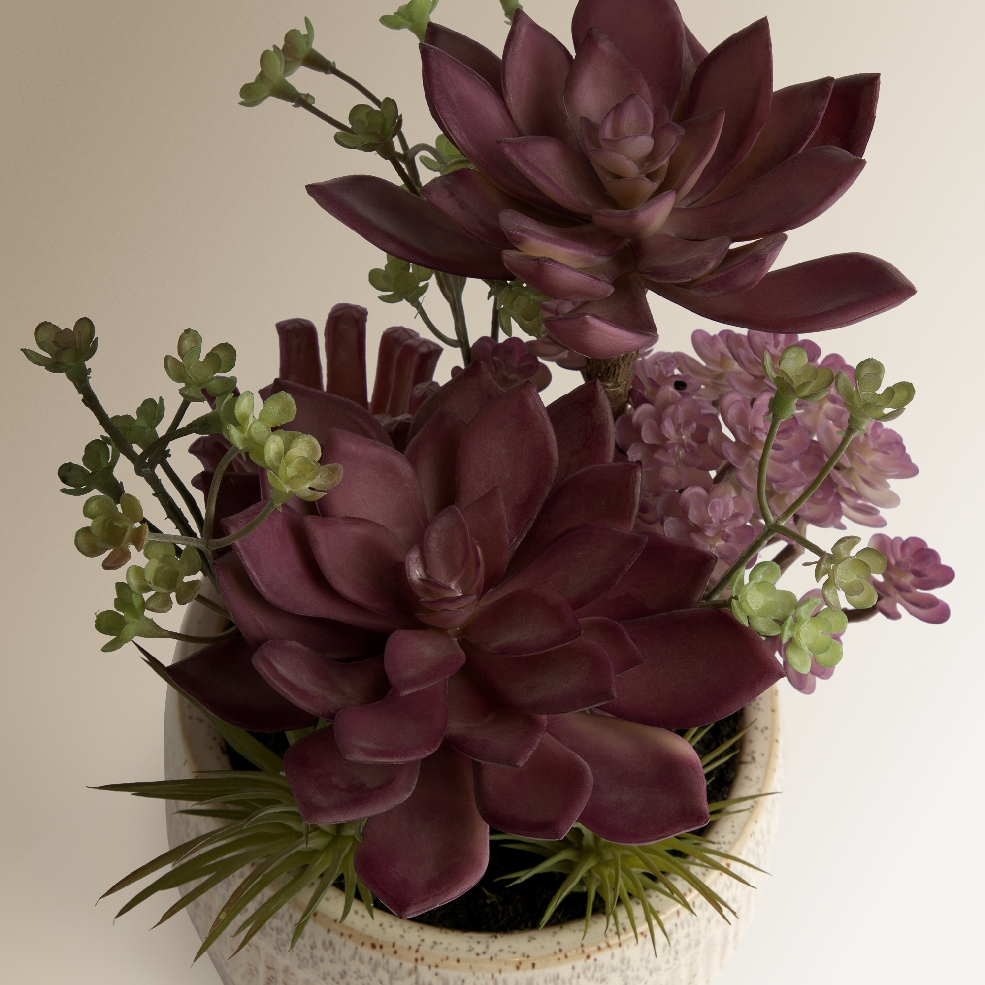 Planta artificial Ceram Relie Verde / Roxo-2