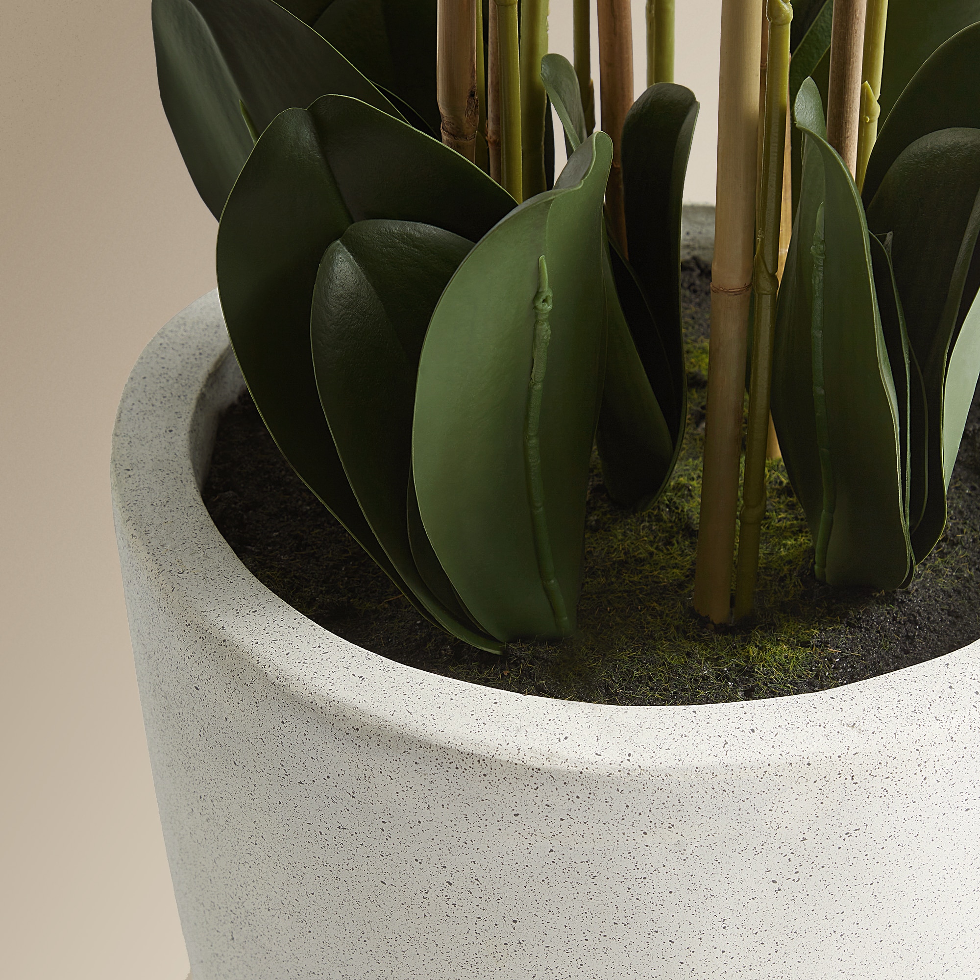 Planta artificial Orquídea con maceta alta El Corte Inglés - Blanco Blanco-3