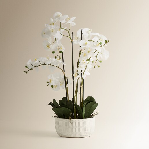 Planta artificial Orquídea con maceta baja El Corte Inglés