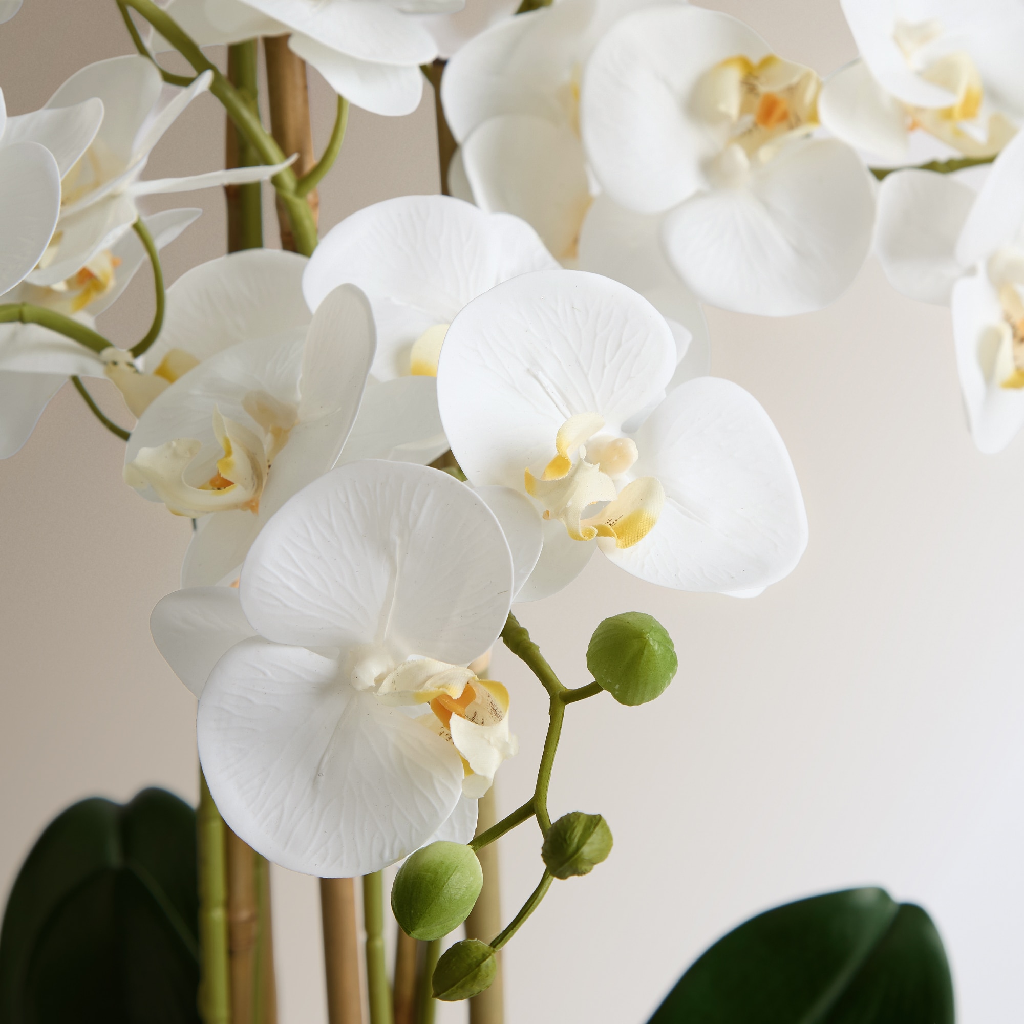 Planta artificial Orquídea em vaso Branco-2