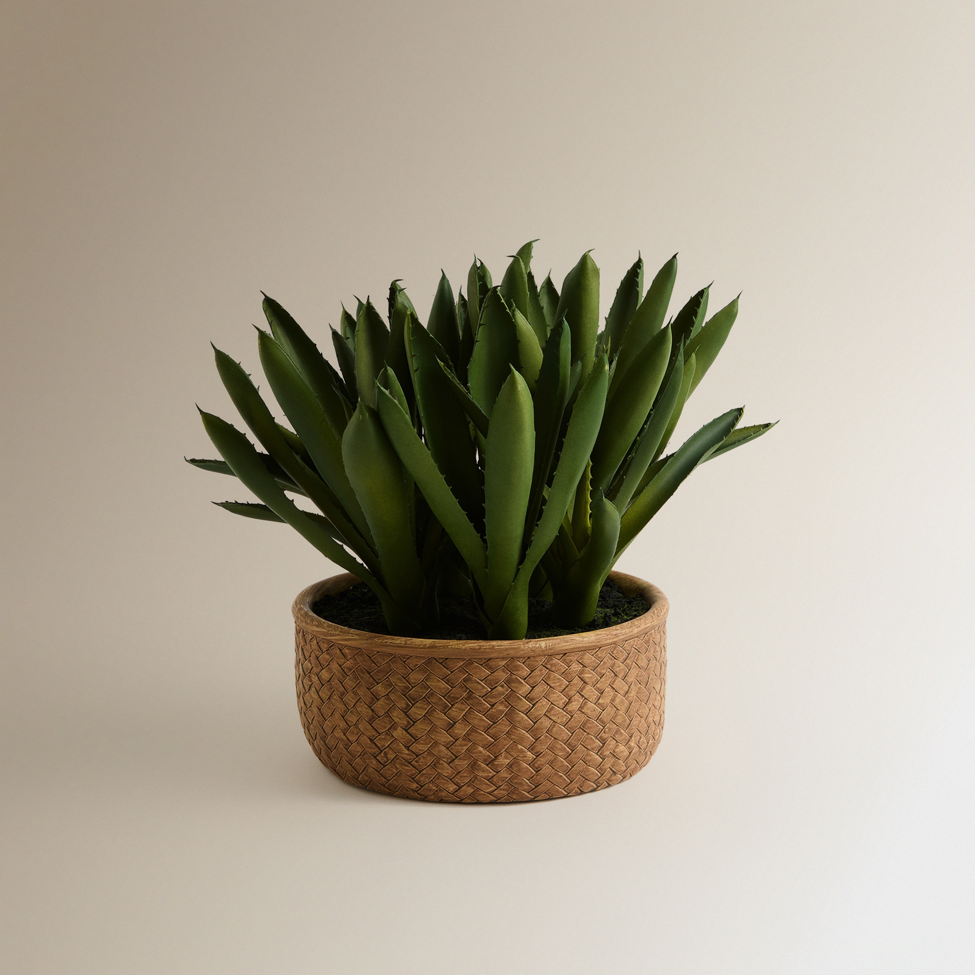 Planta Artificial Agave em Vaso Verde-1