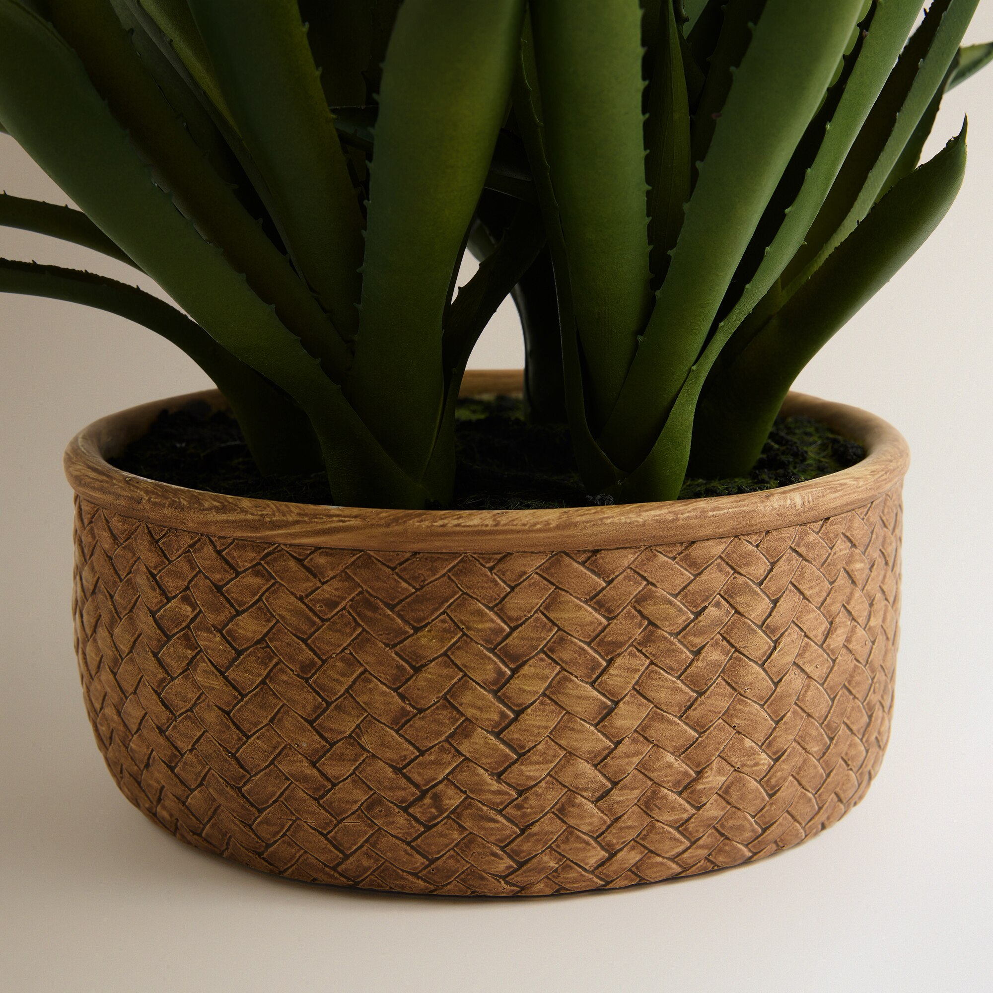 Planta Artificial Agave em Vaso Verde-3