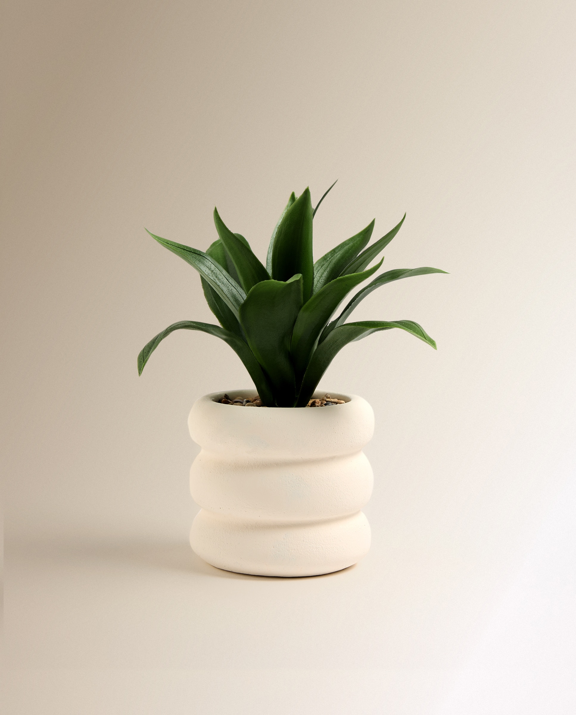 Planta artificial Suculenta con maceta - Verde Verde-1