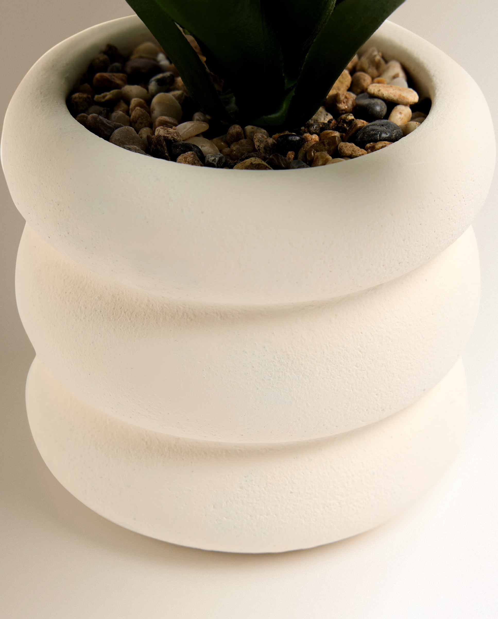 Planta artificial Suculenta con maceta - Verde Verde-3