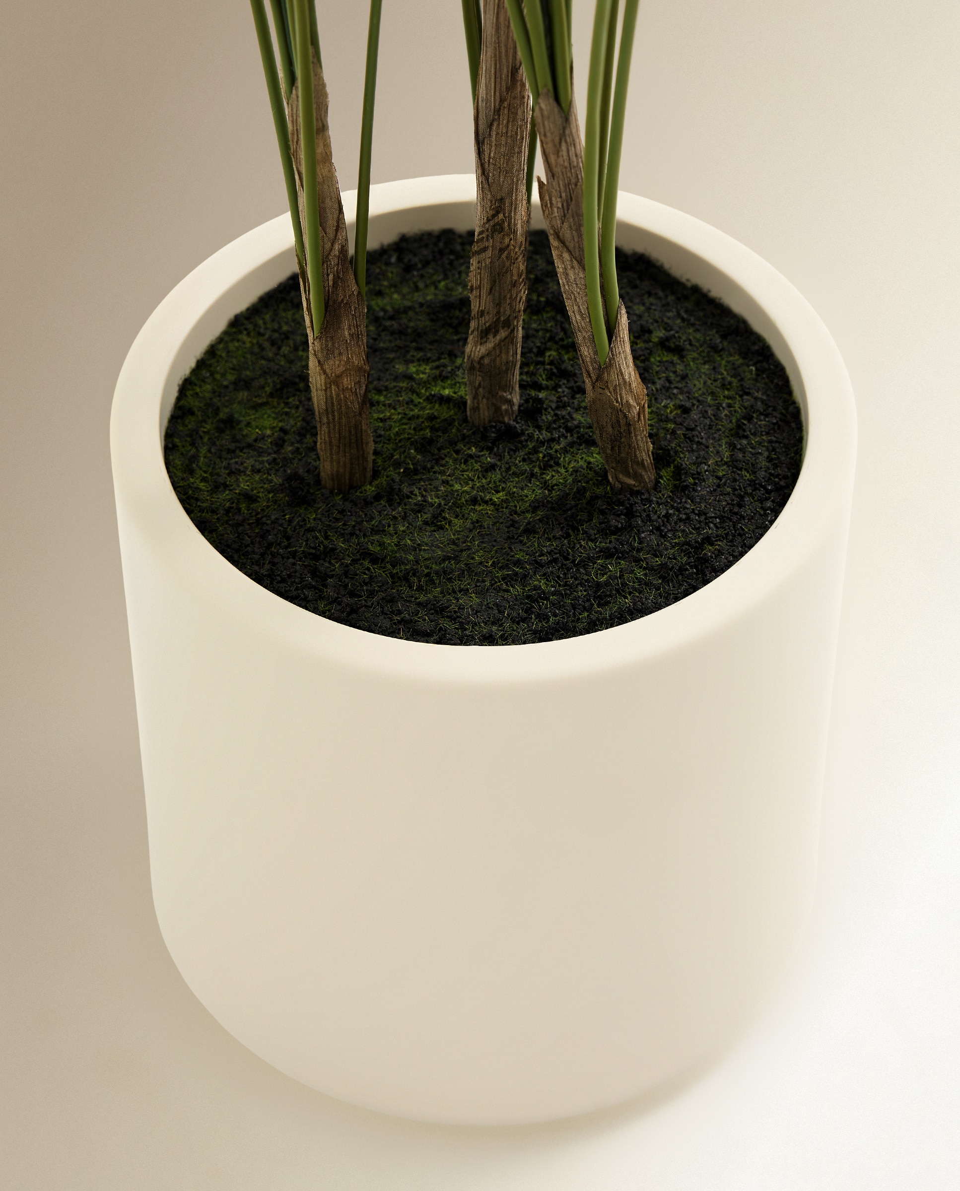 Planta artificial Areca con maceta - Verde Verde-2