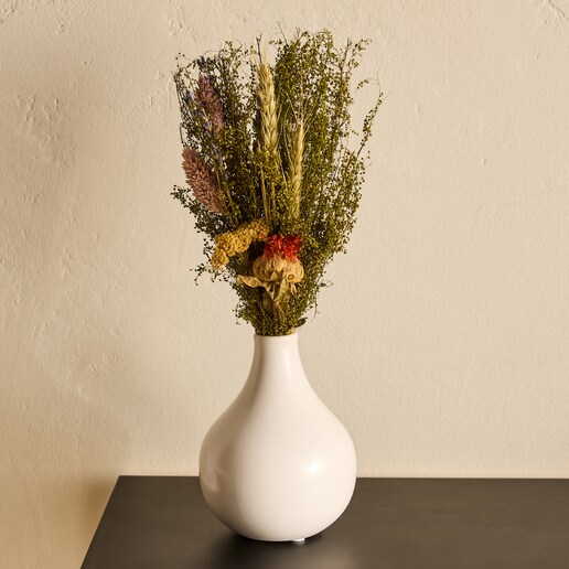 Jarrón mini de cerámica con flores preservadas