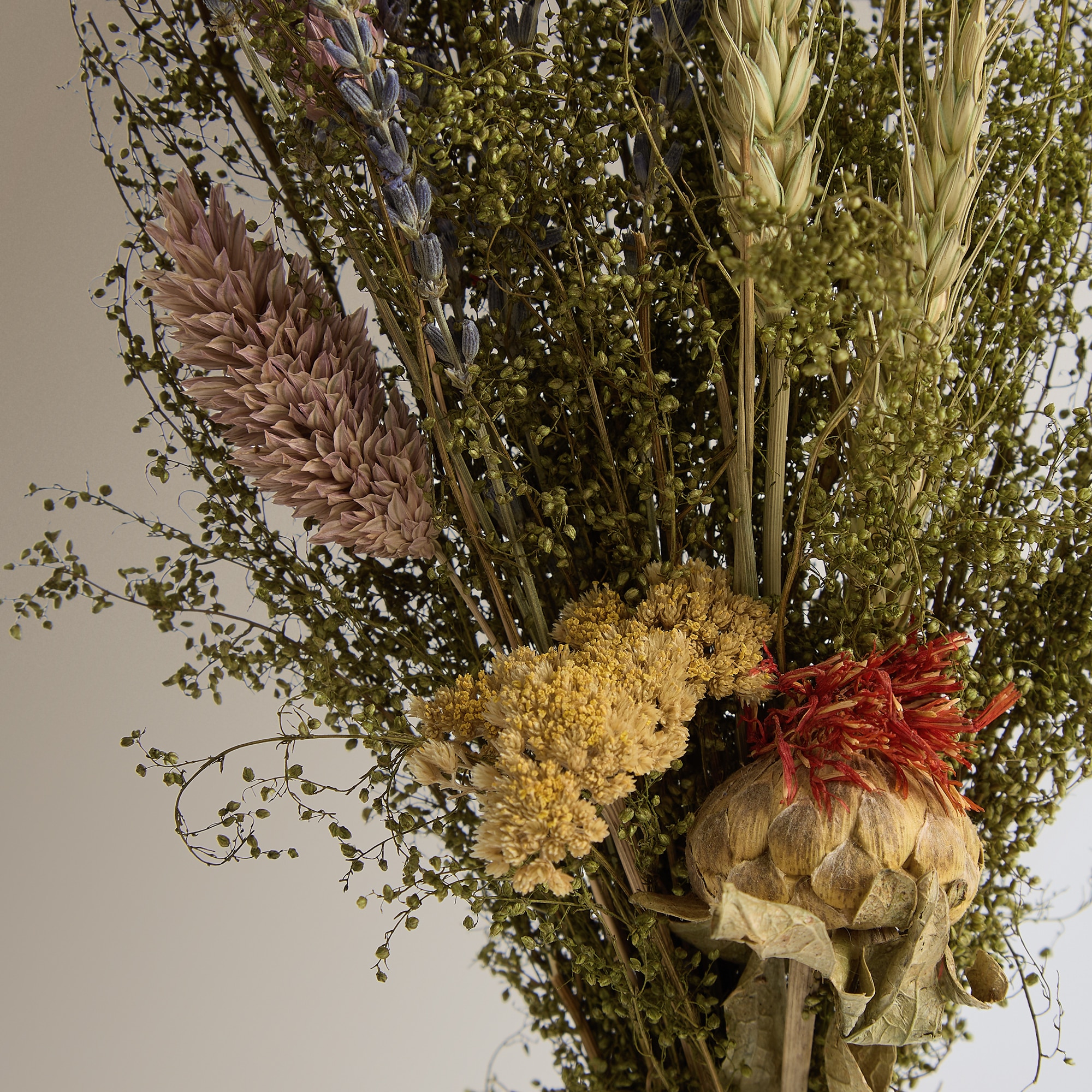 Jarra Mini de Cerâmica com Flores Preservadas Multicolor-3