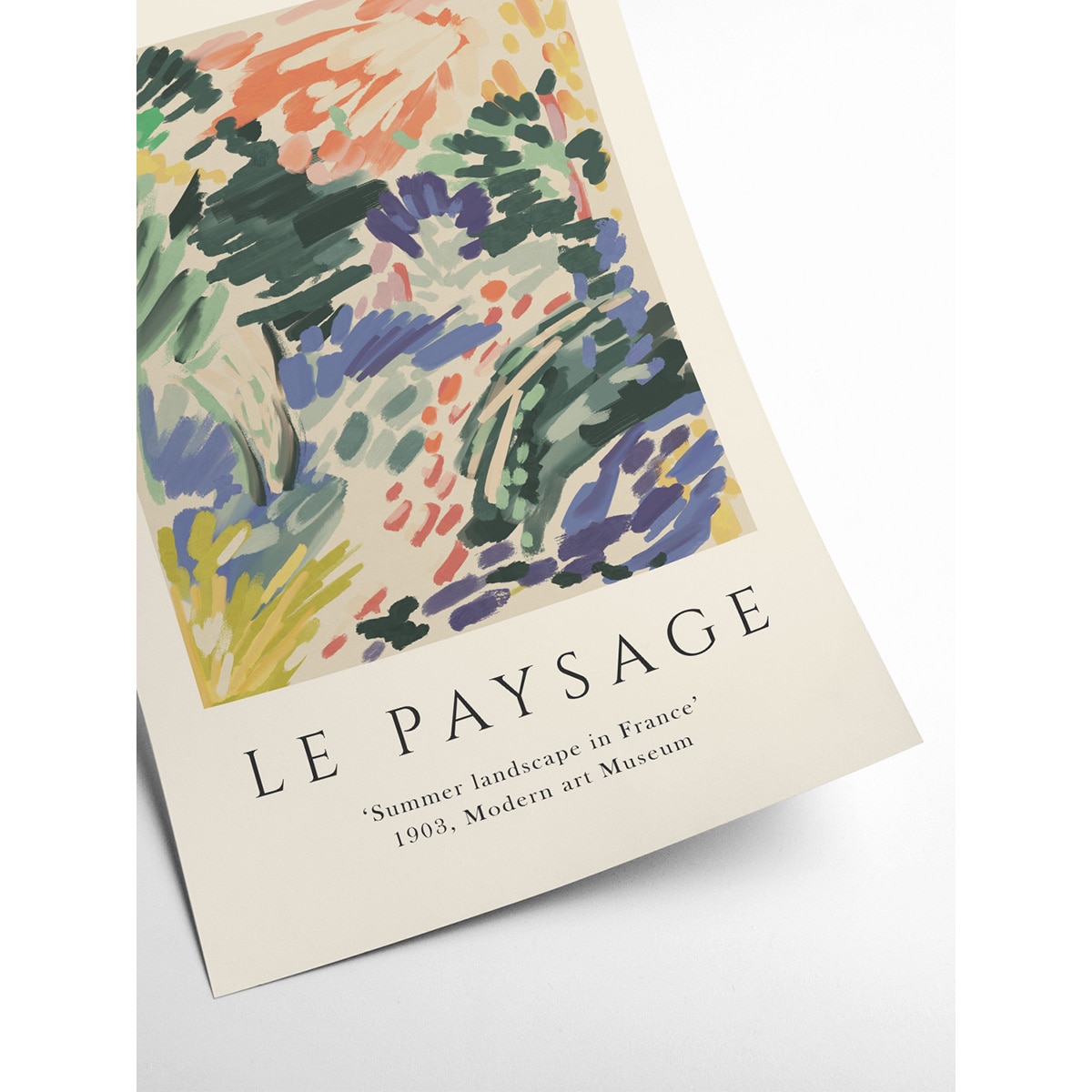 Ilustração Exhib Art Le Paysage Multicolor-2