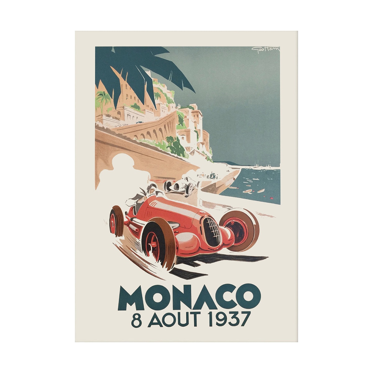 Ilustração Grand Prix Mónaco Multicolor-1