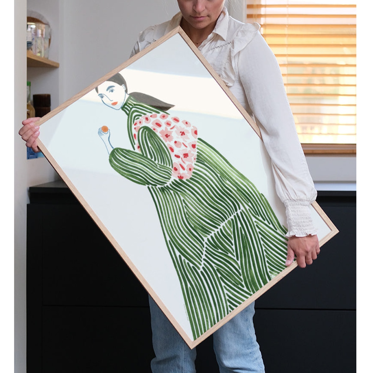 Ilustração La Poire Green Coat Multicolor-4