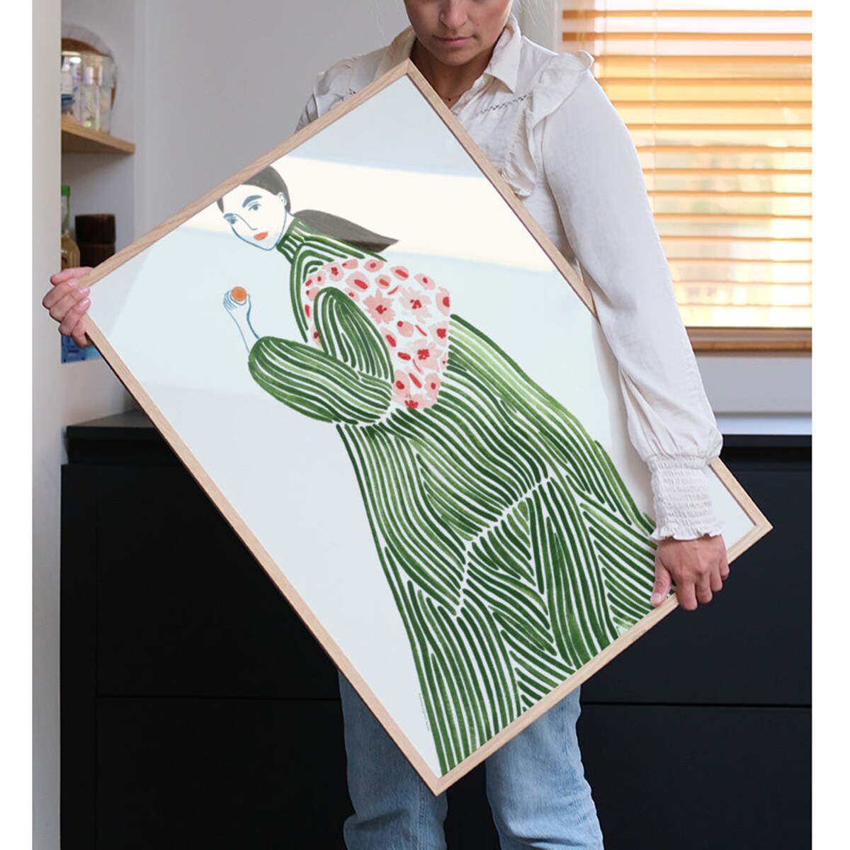 Ilustração La Poire Green Coat Multicolor-4