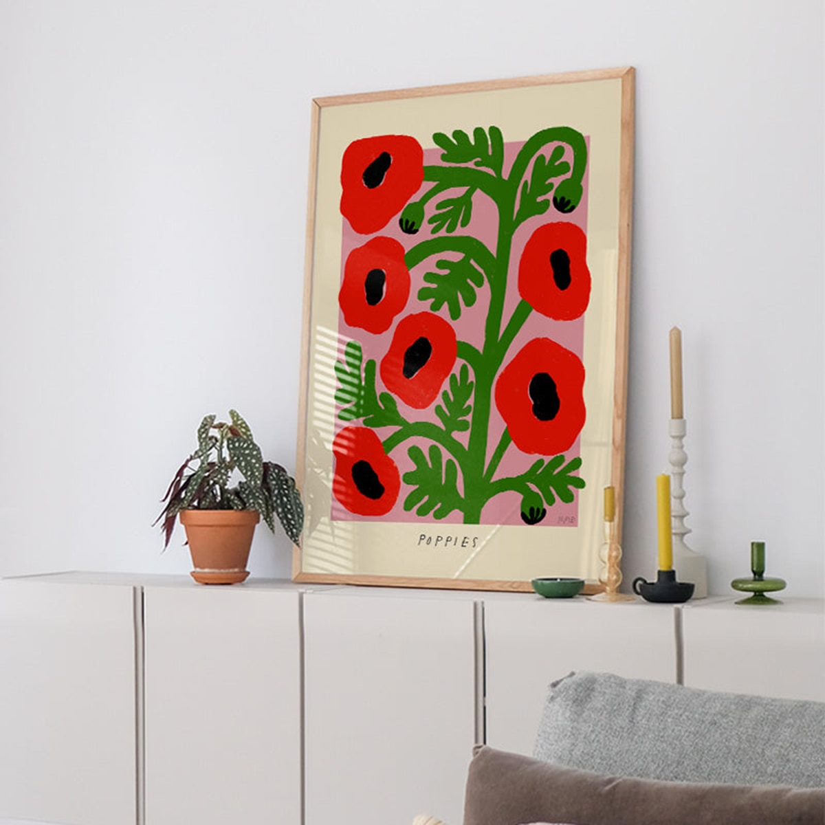 Ilustração Madelen Poppies Multicolor-3