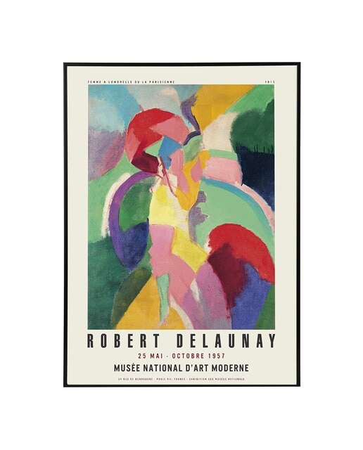 Impressão D'Art Mod Delaunay PSTR Studio + Moldura Home Office 1