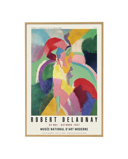 Impressão D'Art Mod Delaunay PSTR Studio + Moldura Home Office 1