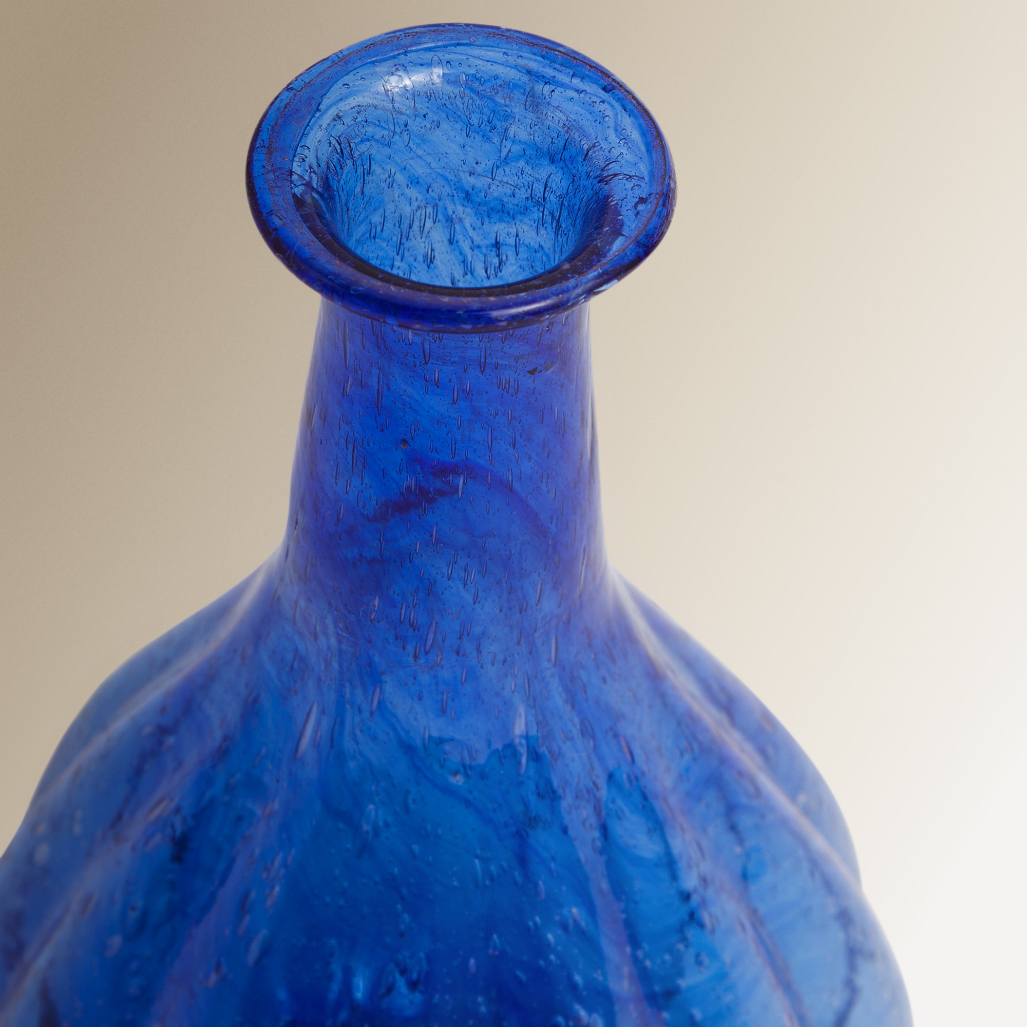 Jarra Mini de Vidro Reciclado Mingora - Azul-Escuro Azul-3