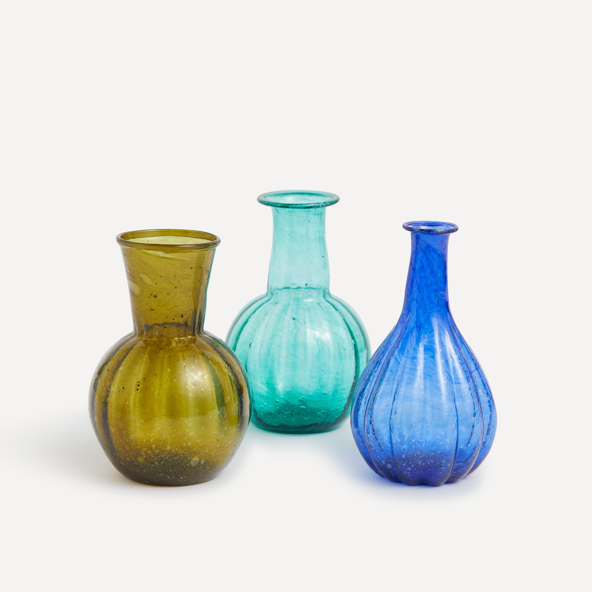 Jarra Mini de Vidro Reciclado Mingora - Azul-Escuro Azul-4