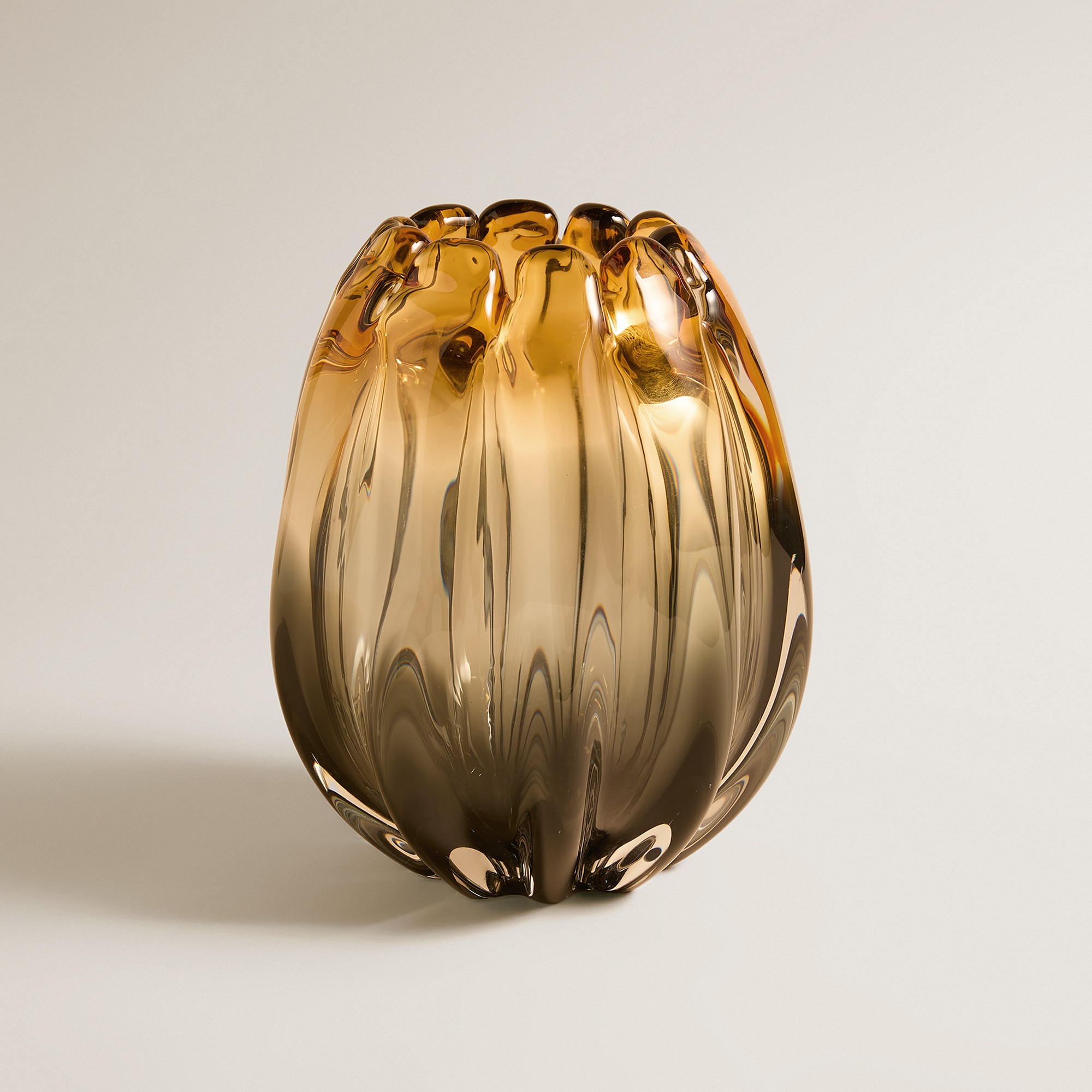 Jarrão Decorativo de Vidro Kovel Cinzento-2