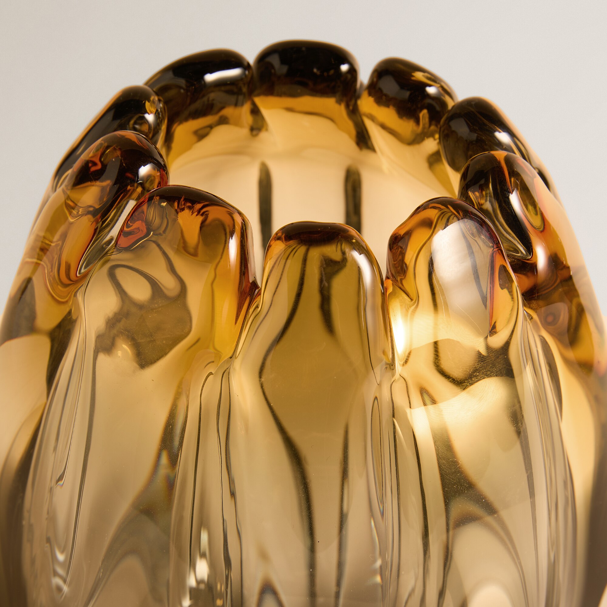 Jarrão Decorativo de Vidro Kovel Cinzento-3