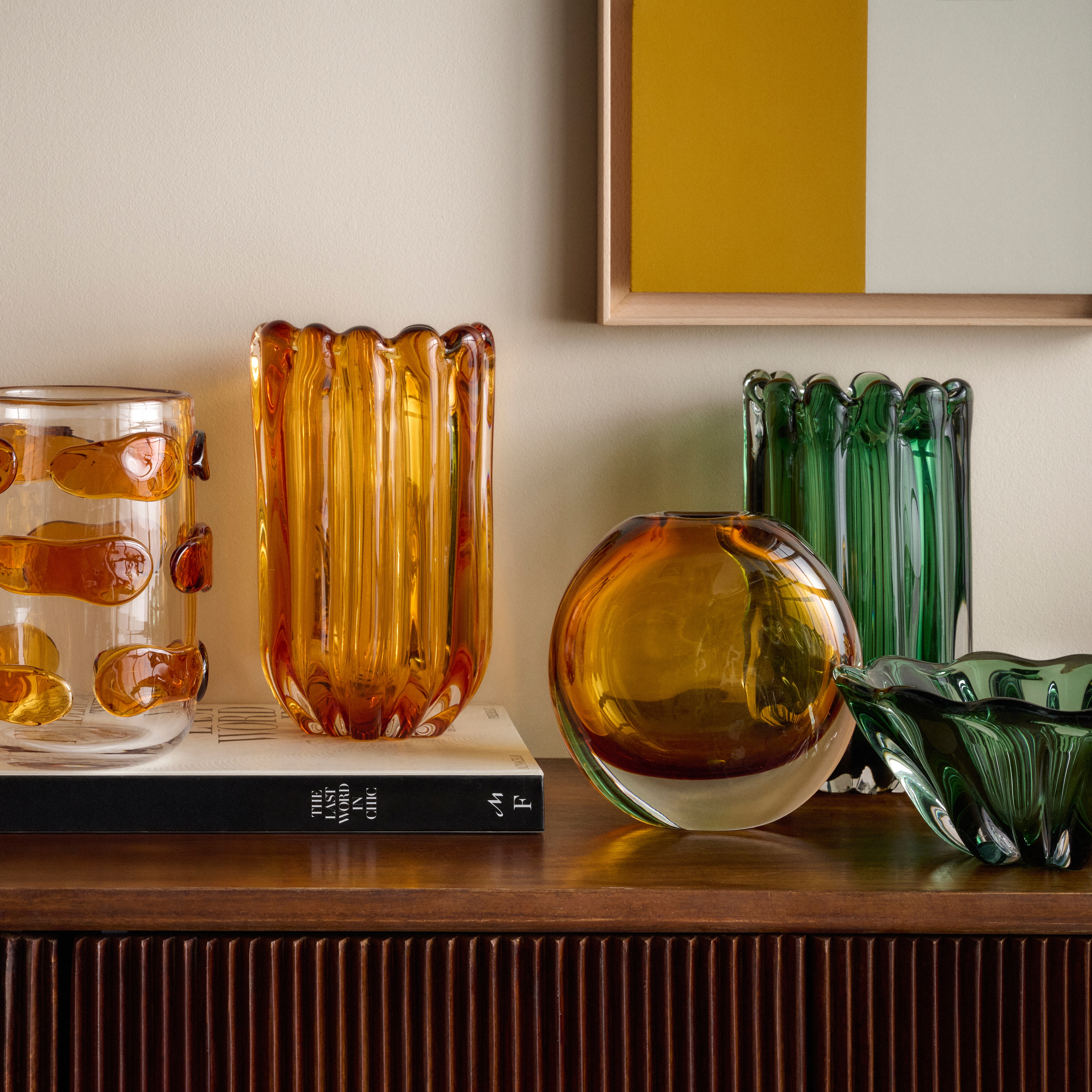 Jarrão Decorativo de Vidro Kovel Cinzento-5